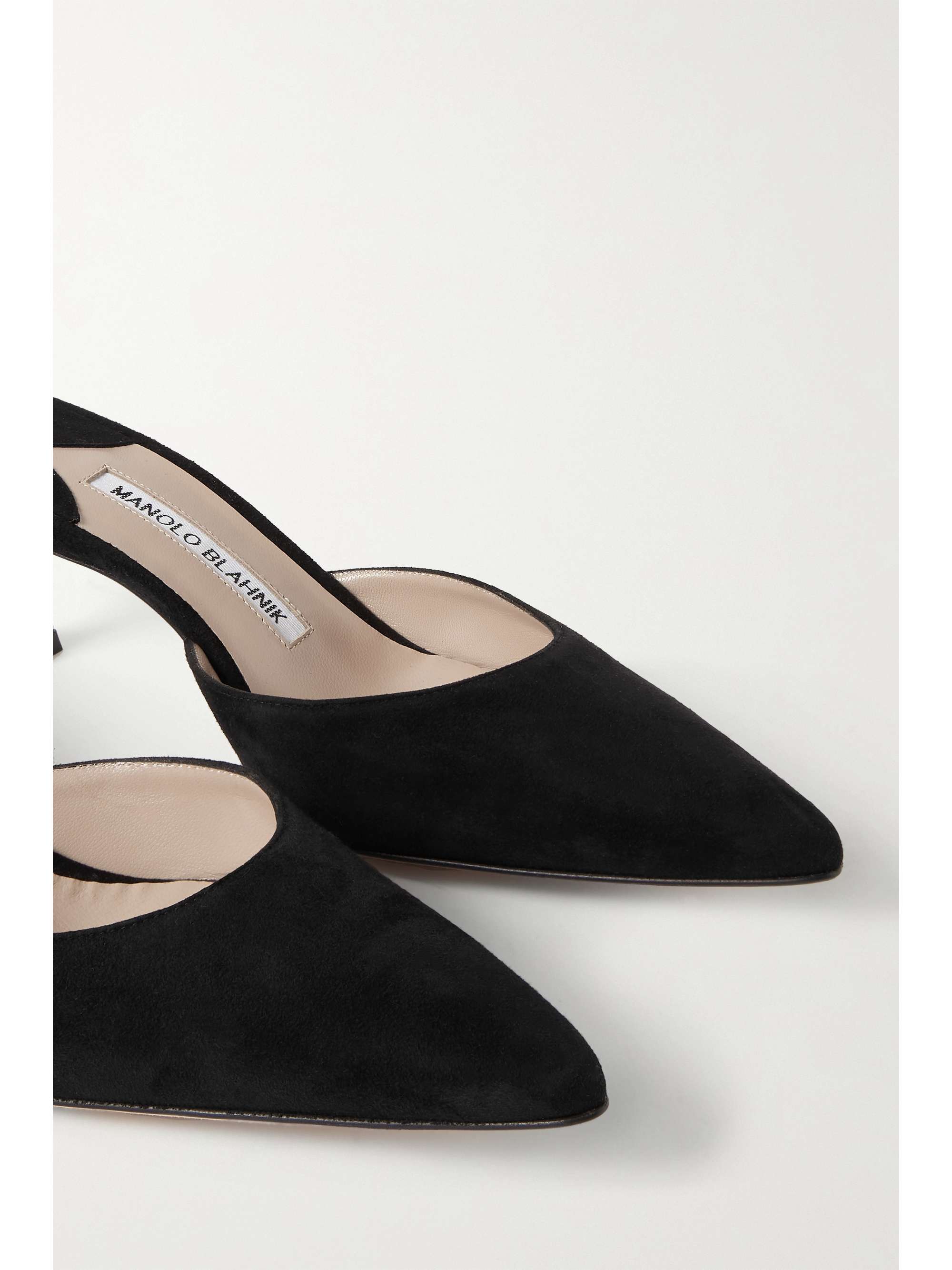MANOLO BLAHNIK Carolyne 50 suede mules