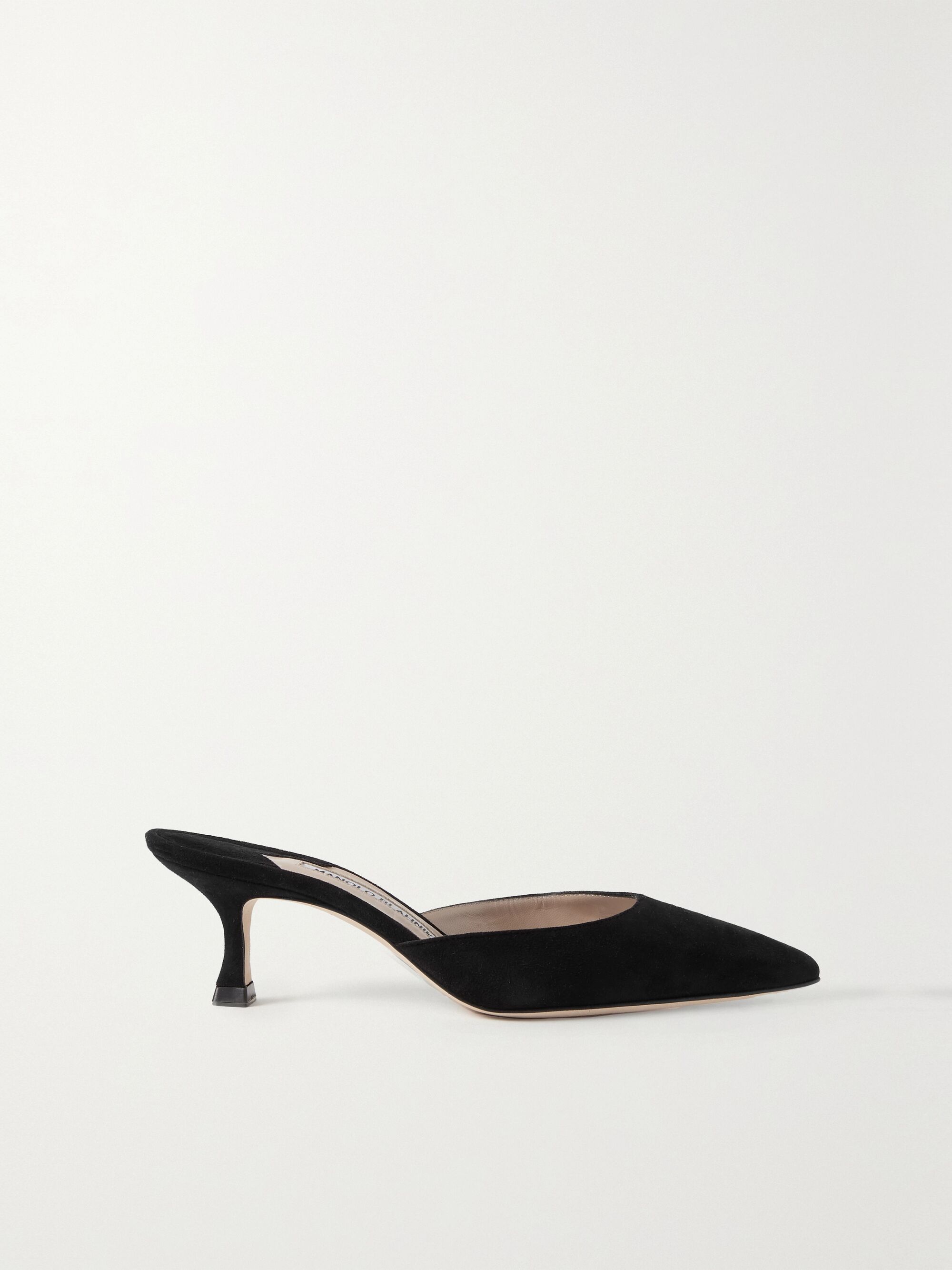 Black Carolyne suede mules | MANOLO BLAHNIK | NET-A-PORTER