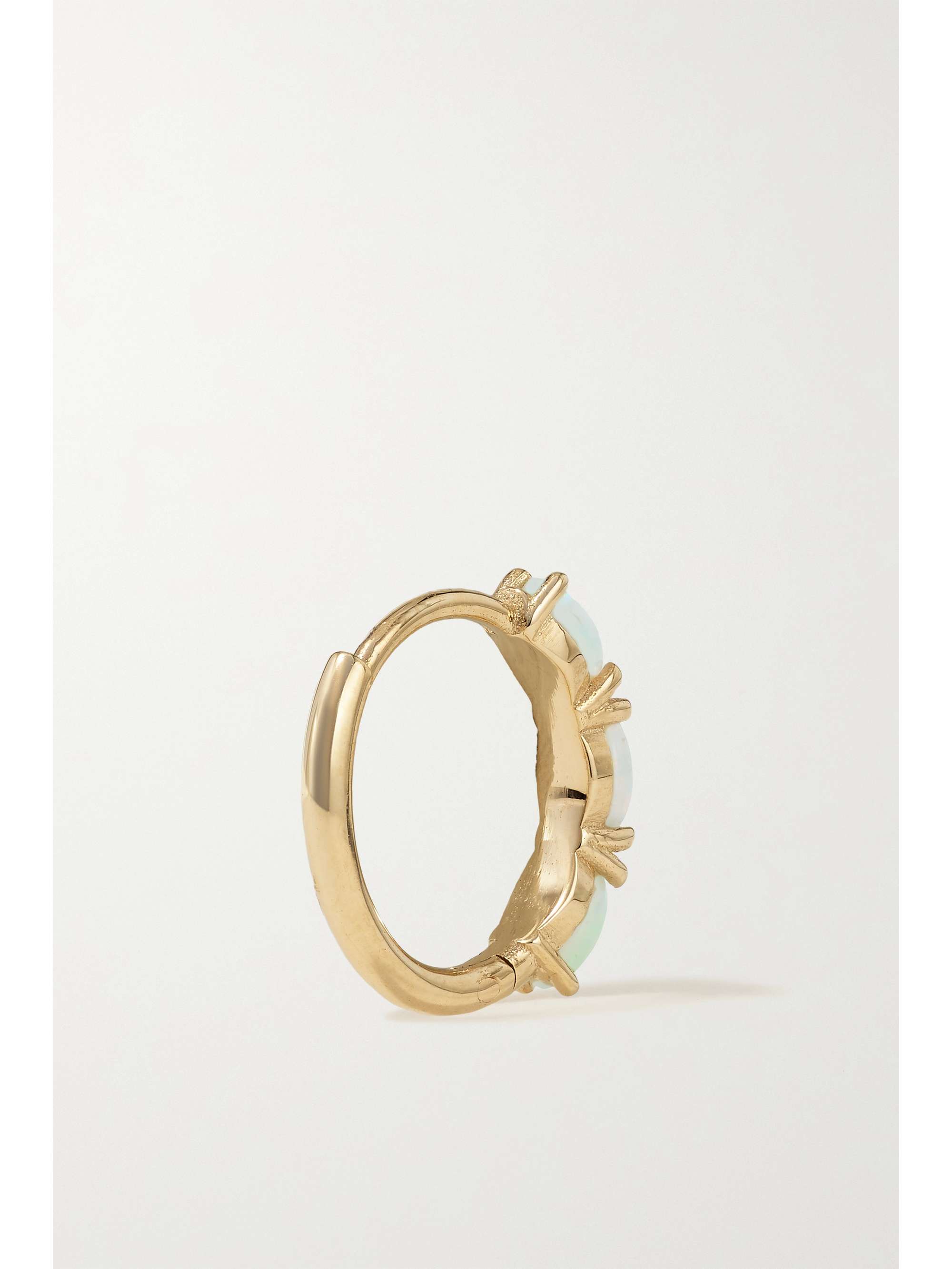 SARAH & SEBASTIAN Nymph gold opal hoop earrings