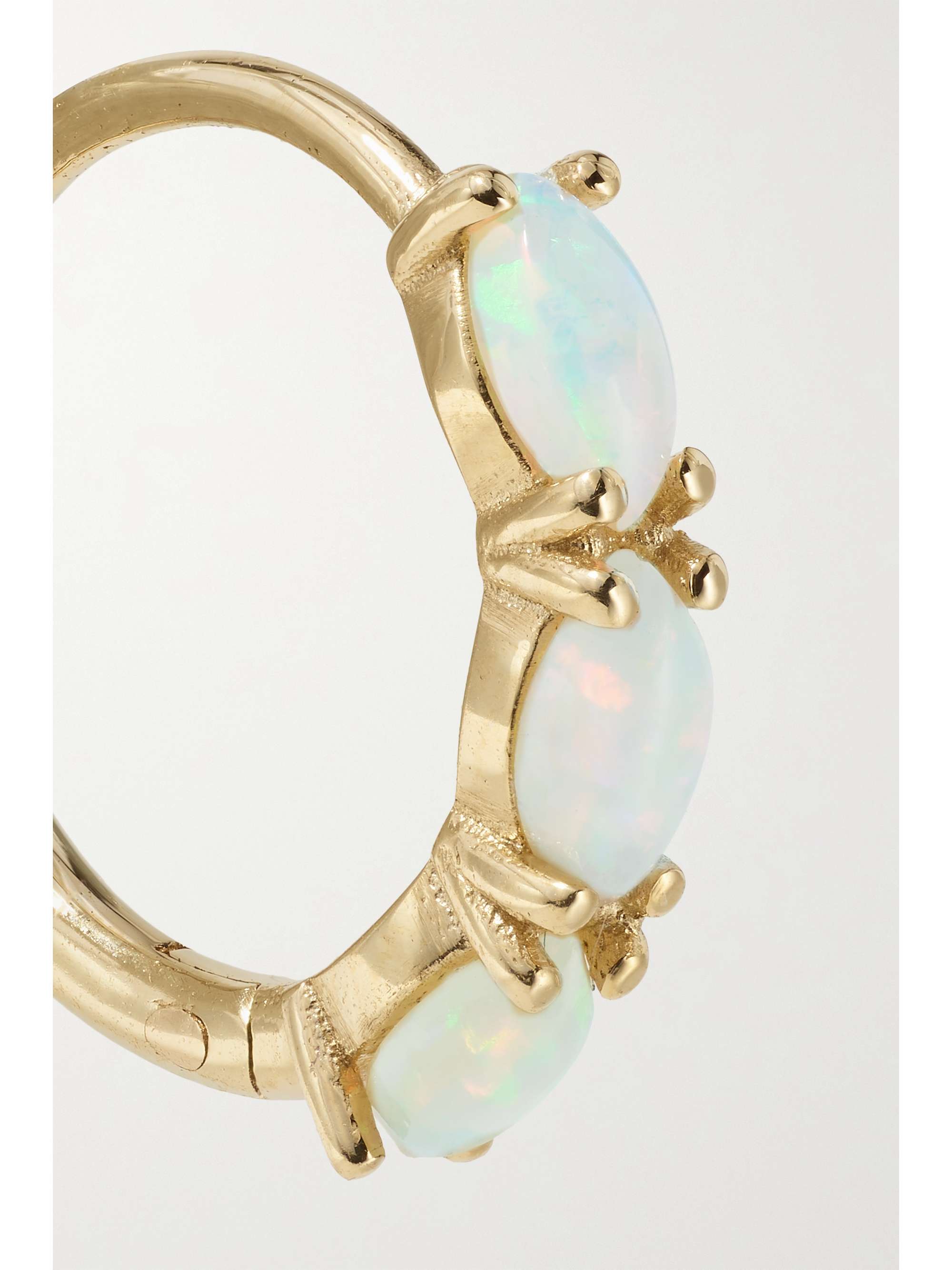 SARAH & SEBASTIAN Nymph gold opal hoop earrings