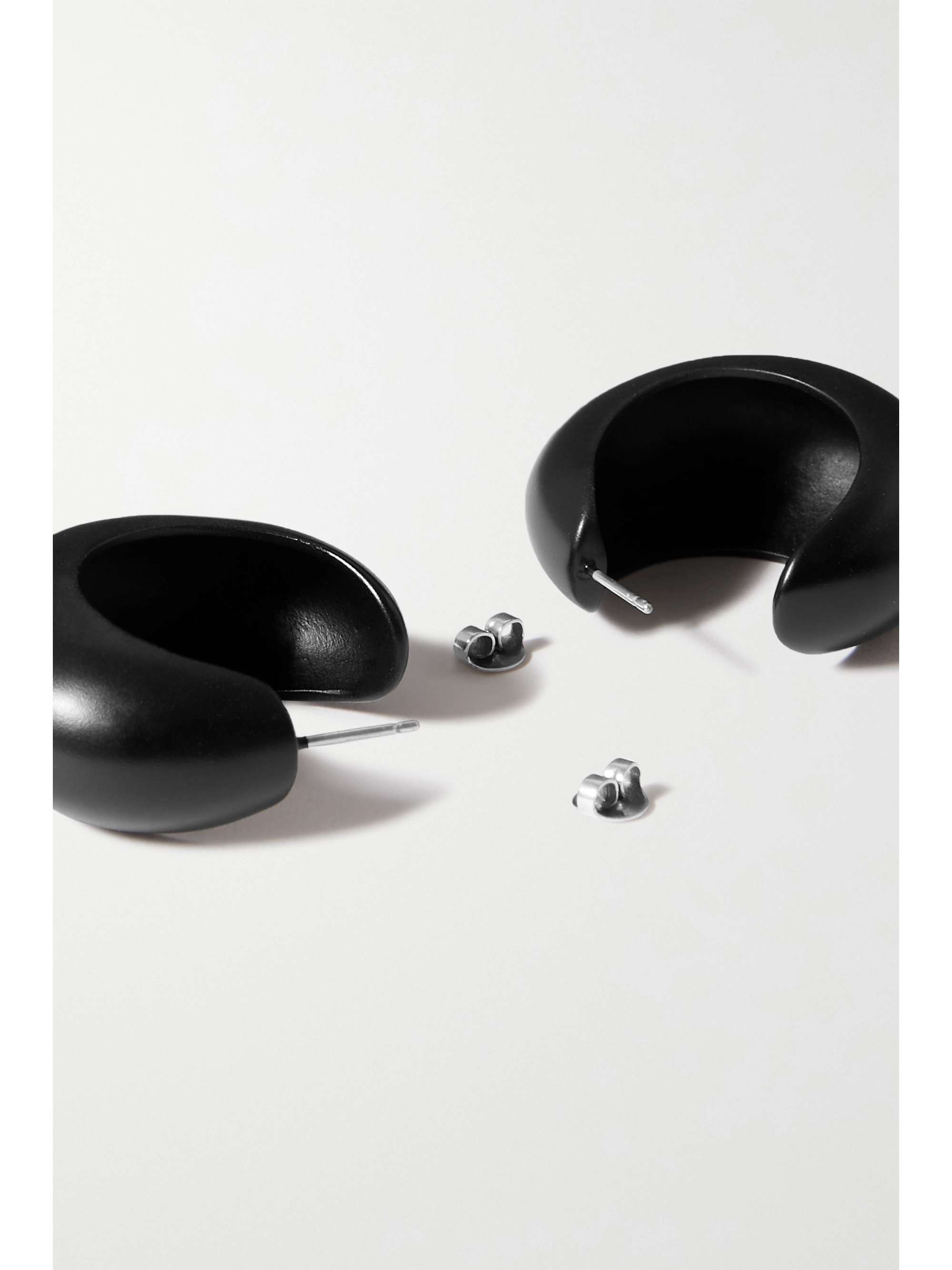 ISABEL MARANT Silver-tone and resin earrings