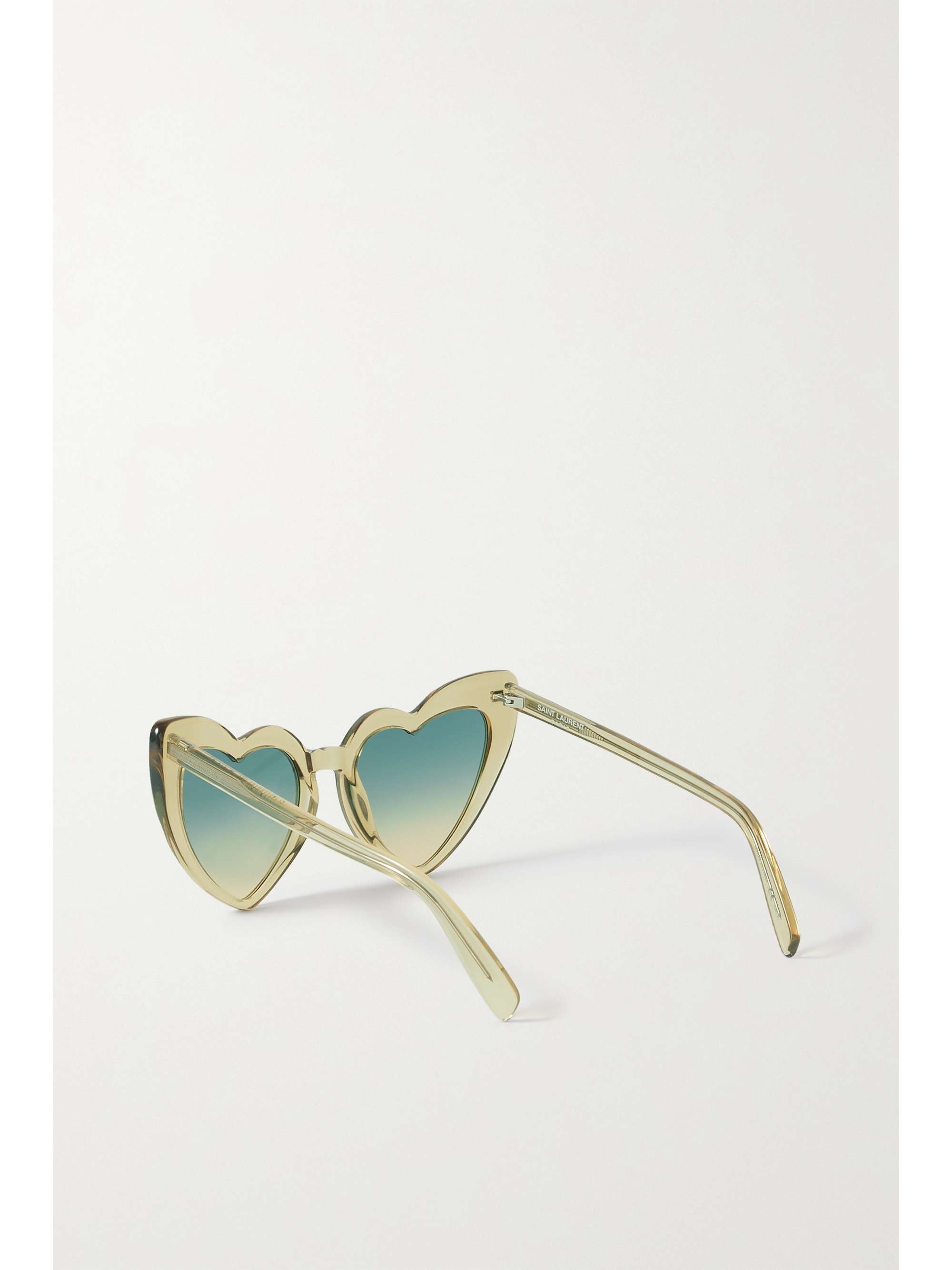 SAINT LAURENT EYEWEAR Loulou heart-shaped acetate sunglasses