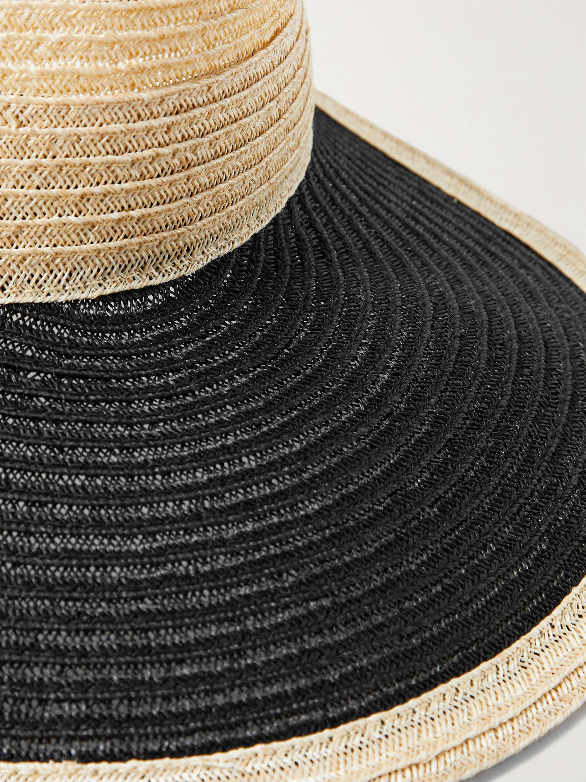 EUGENIA KIM Ricky grosgrain-trimmed hemp visor