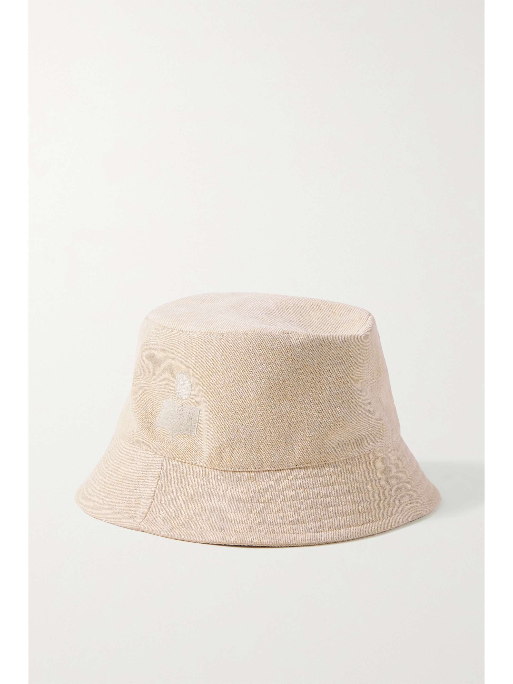 Beige Haley embroidered cotton twill 