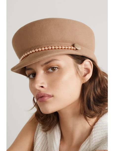 Lot De 2 Chapeaux Vintage Femme : Blanc En Paille & Marron En Velours - Taille 55-56 - Style Cloche Années 20-30 - Occasion Bon état