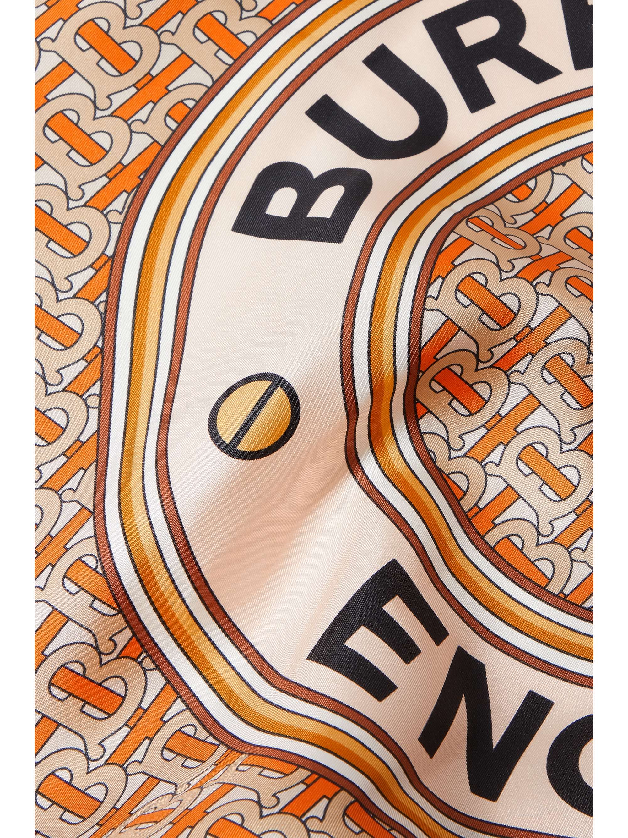 BURBERRY Printed silk-twill scarf