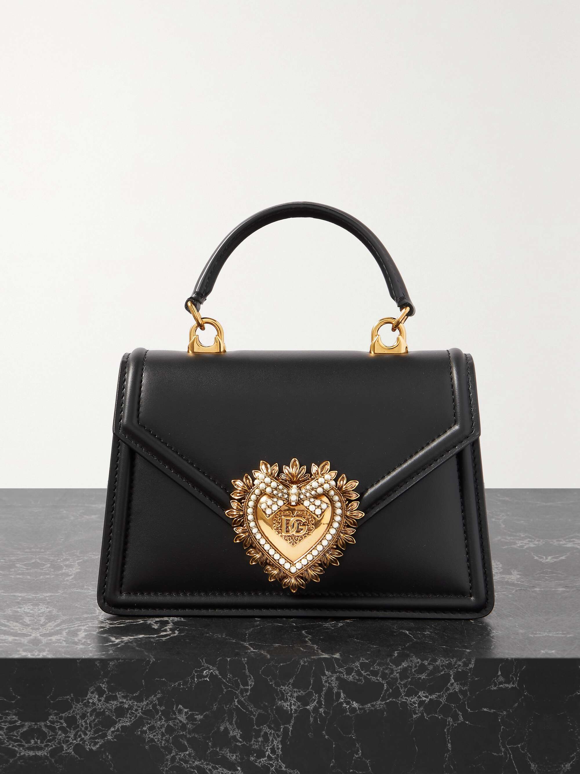 Devotion small embellished leather shoulder bag