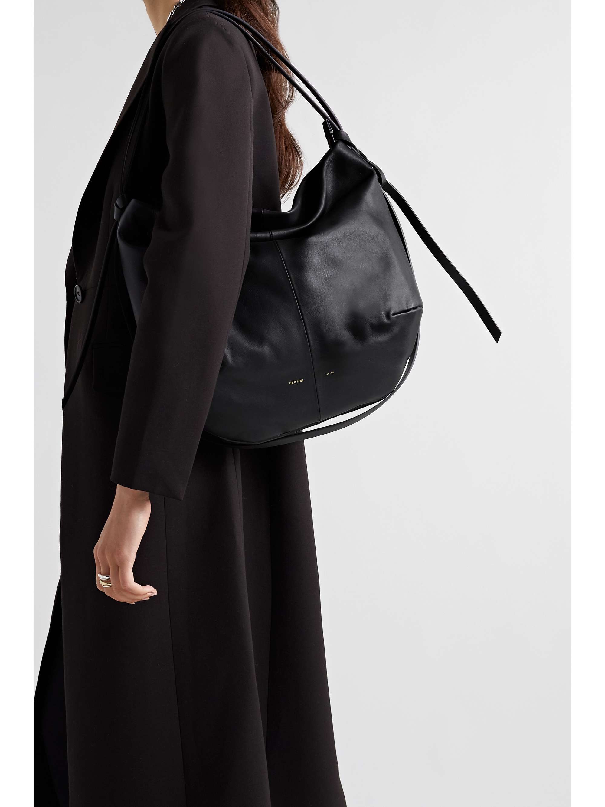OROTON Brodie oversized leather shoulder bag