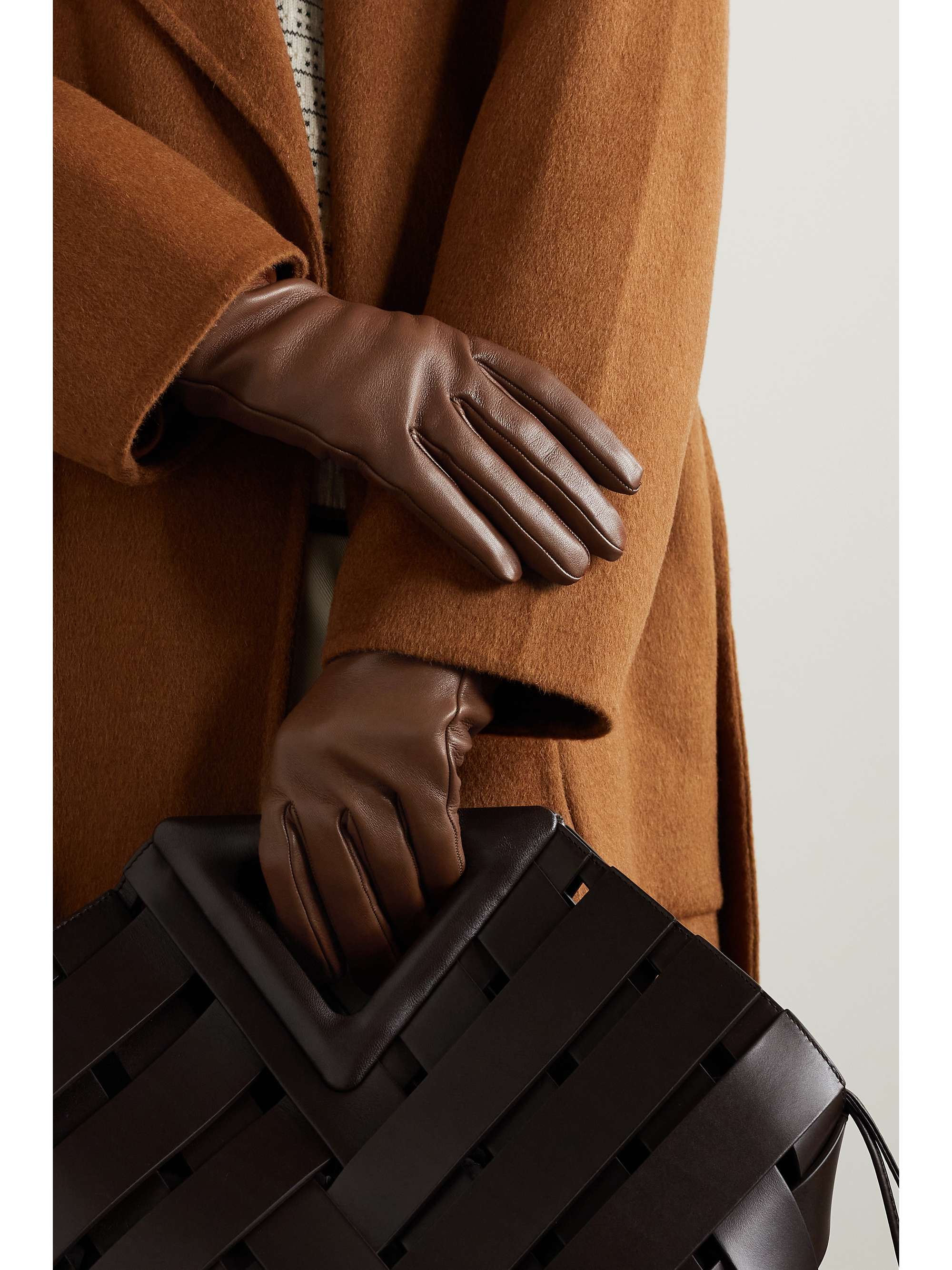 LORO PIANA Leather gloves