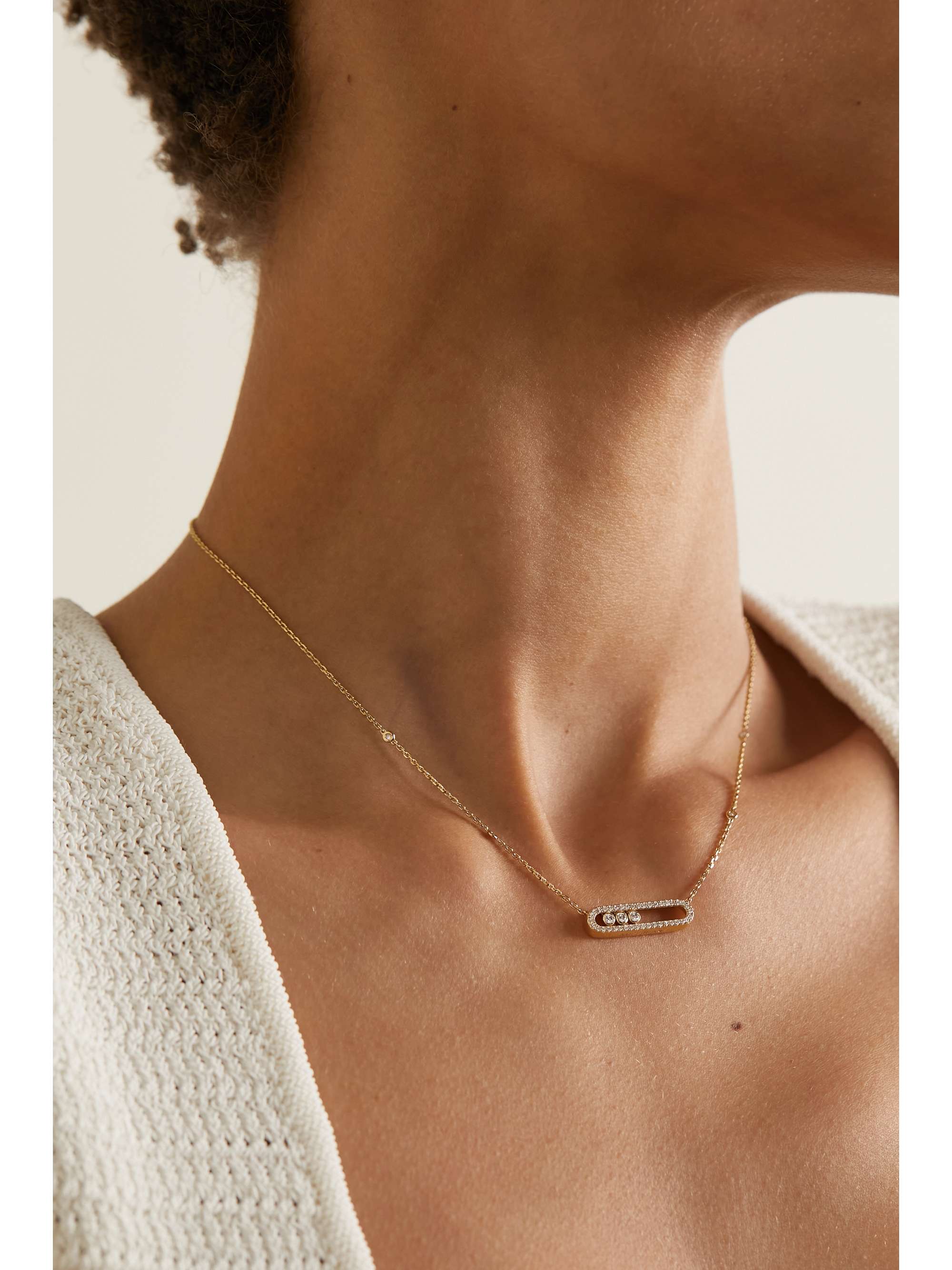 MESSIKA Baby Move Kette aus 18 Karat Gold mit Diamanten