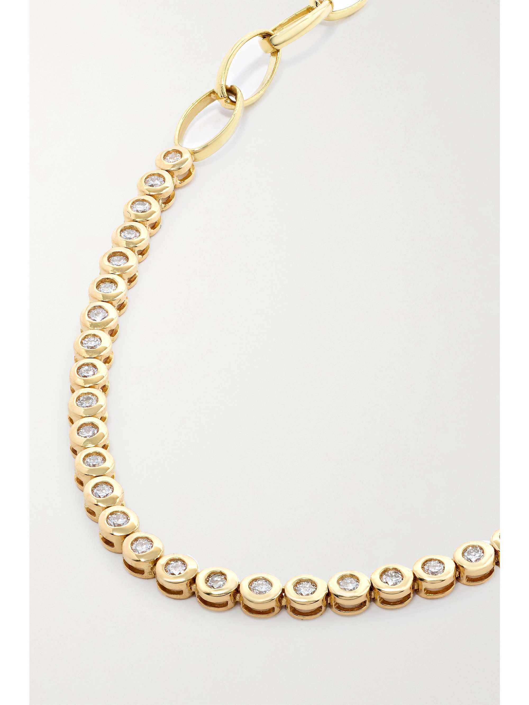 JENNIFER MEYER Medium Edith 18-karat gold diamond necklace