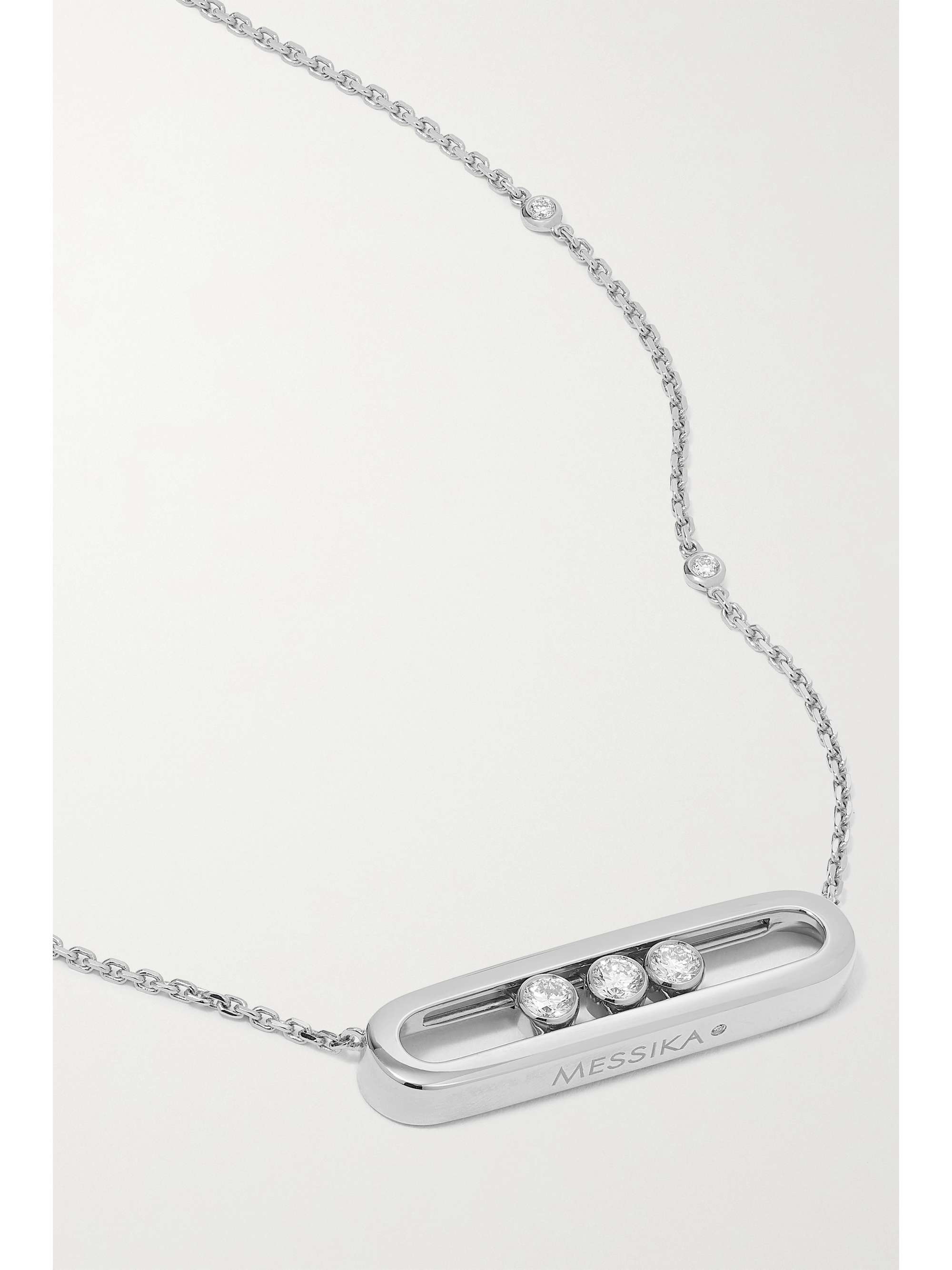 MESSIKA Move 18-karat white gold diamond necklace