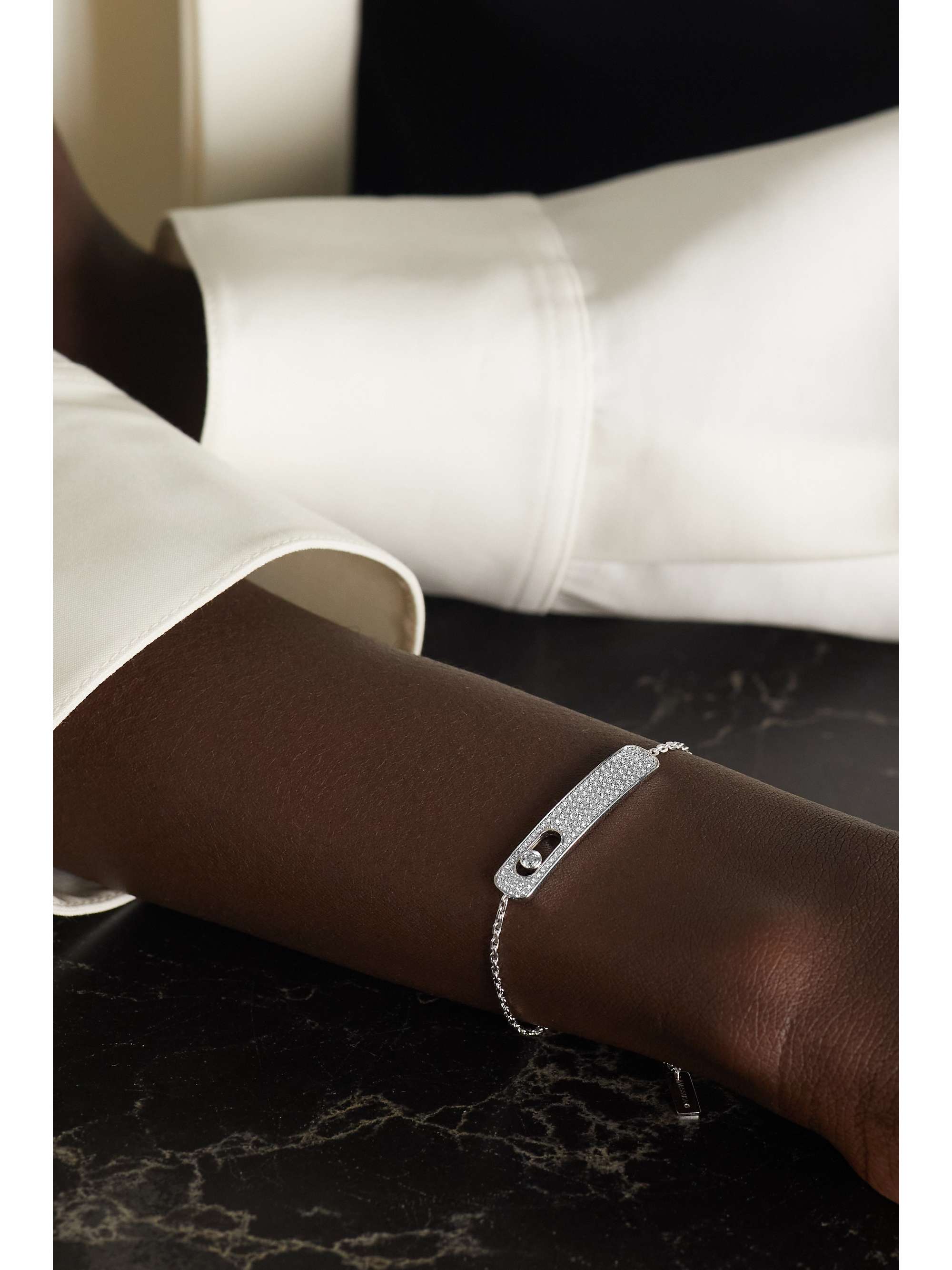 MESSIKA My First Diamond large 18-karat white gold diamond bracelet