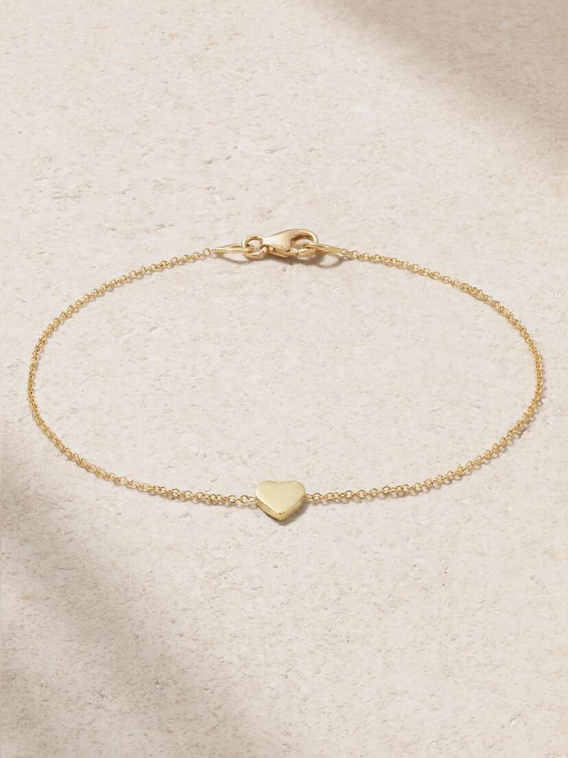 Jennifer Meyer Mini Heart 18-karat Gold Bracelet