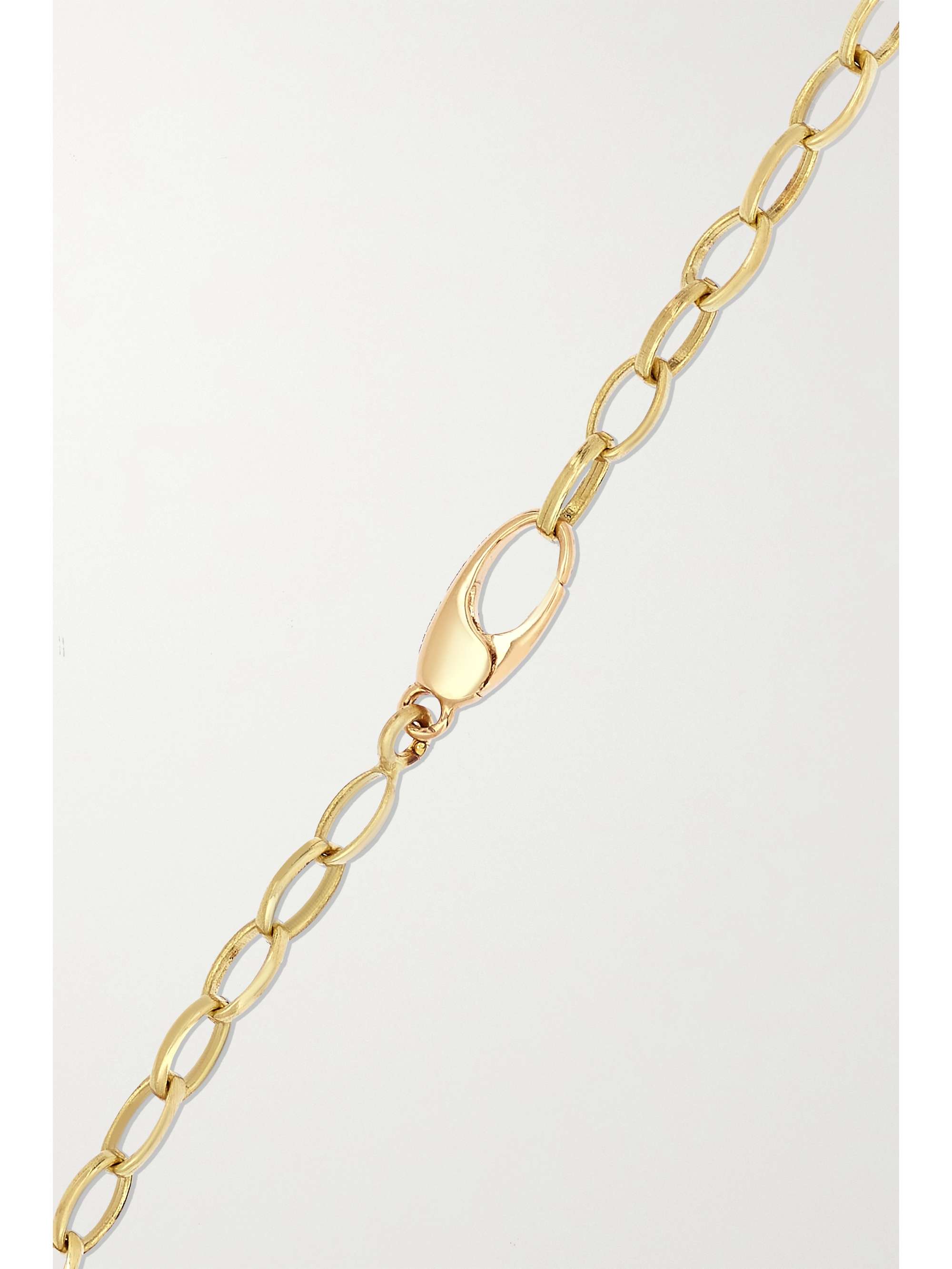 JENNIFER MEYER Small Edith 18-karat gold turquoise necklace