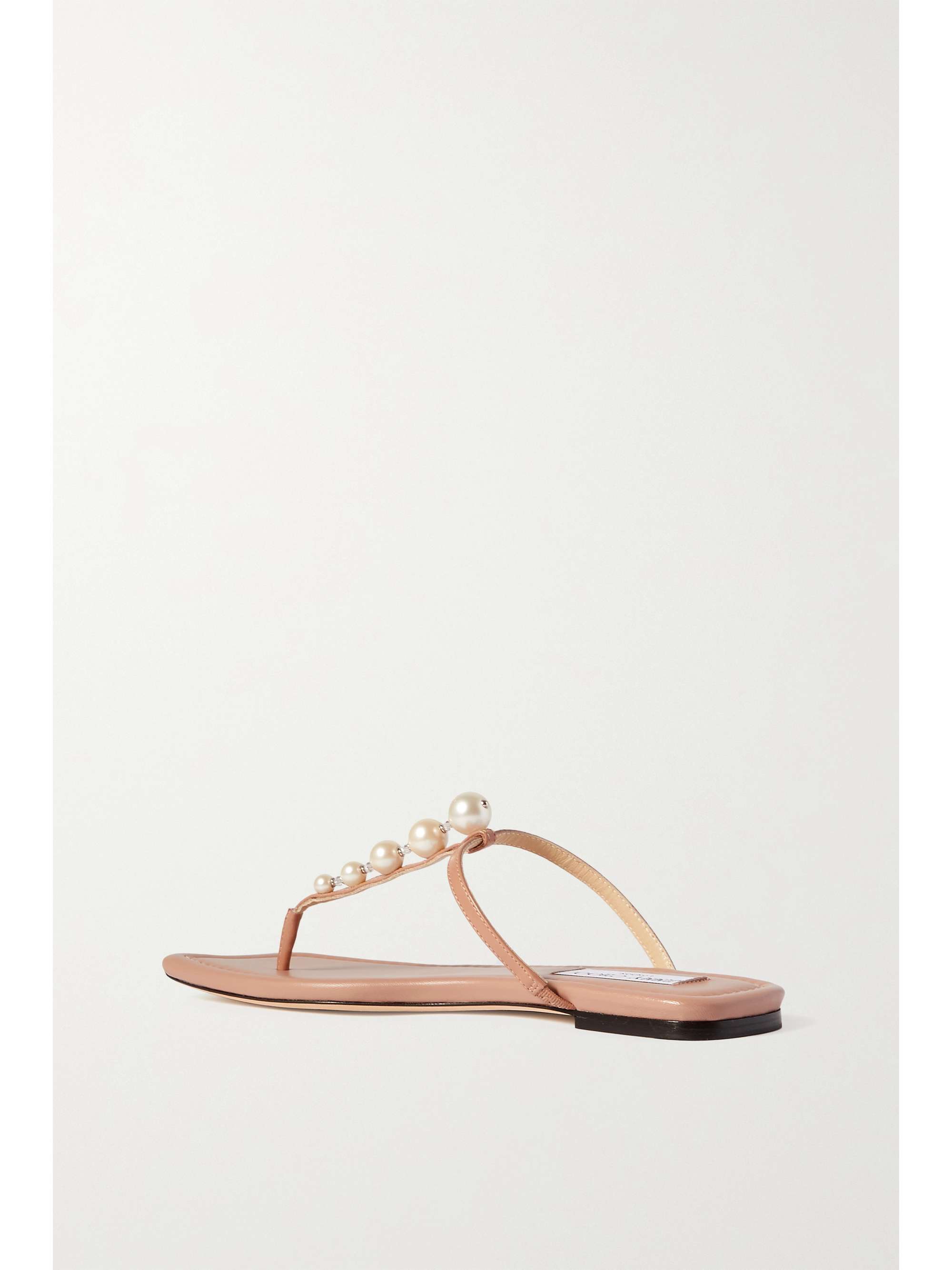 JIMMY CHOO Alaina embellished leather sandals
