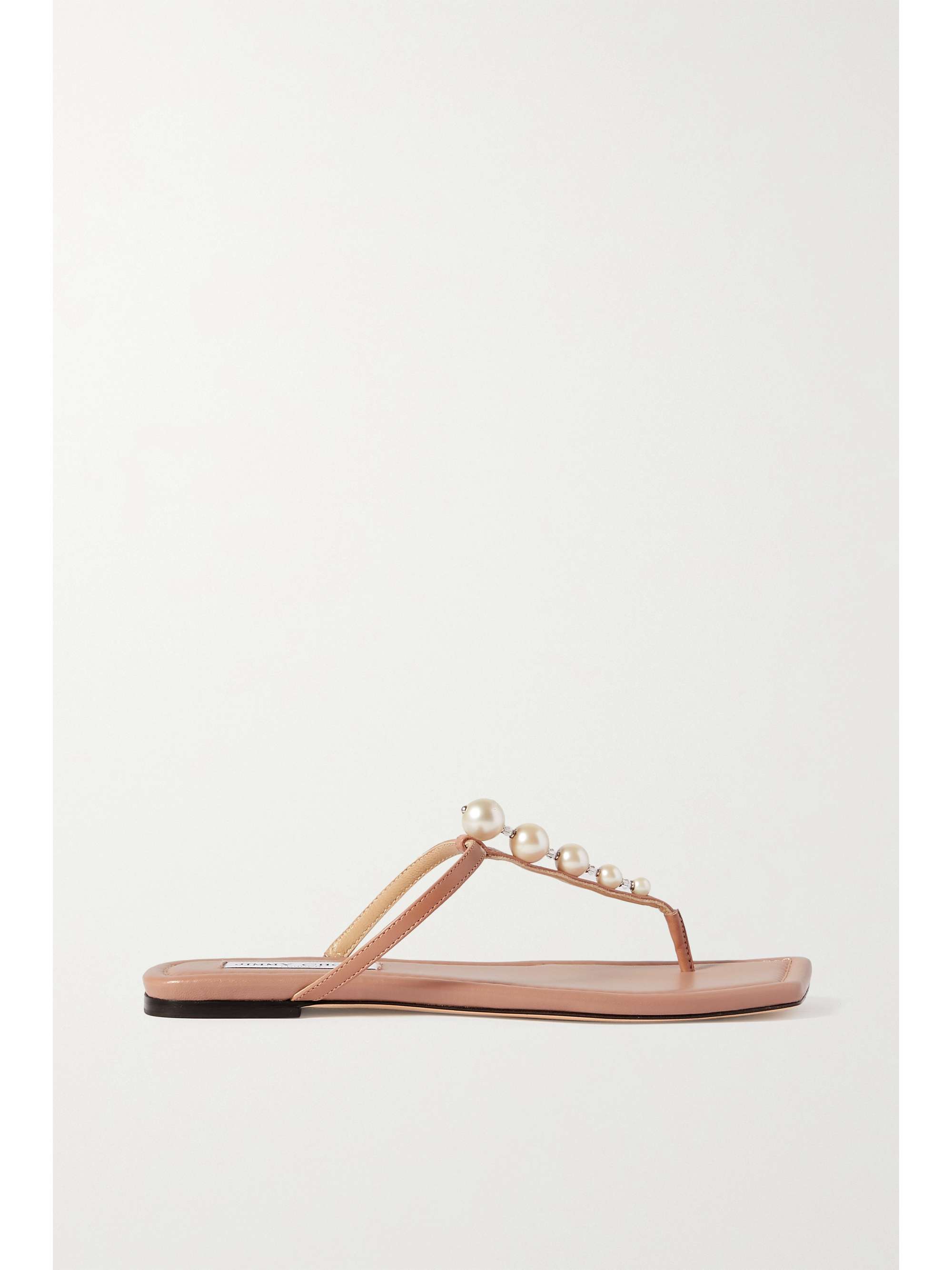 JIMMY CHOO Alaina embellished leather sandals