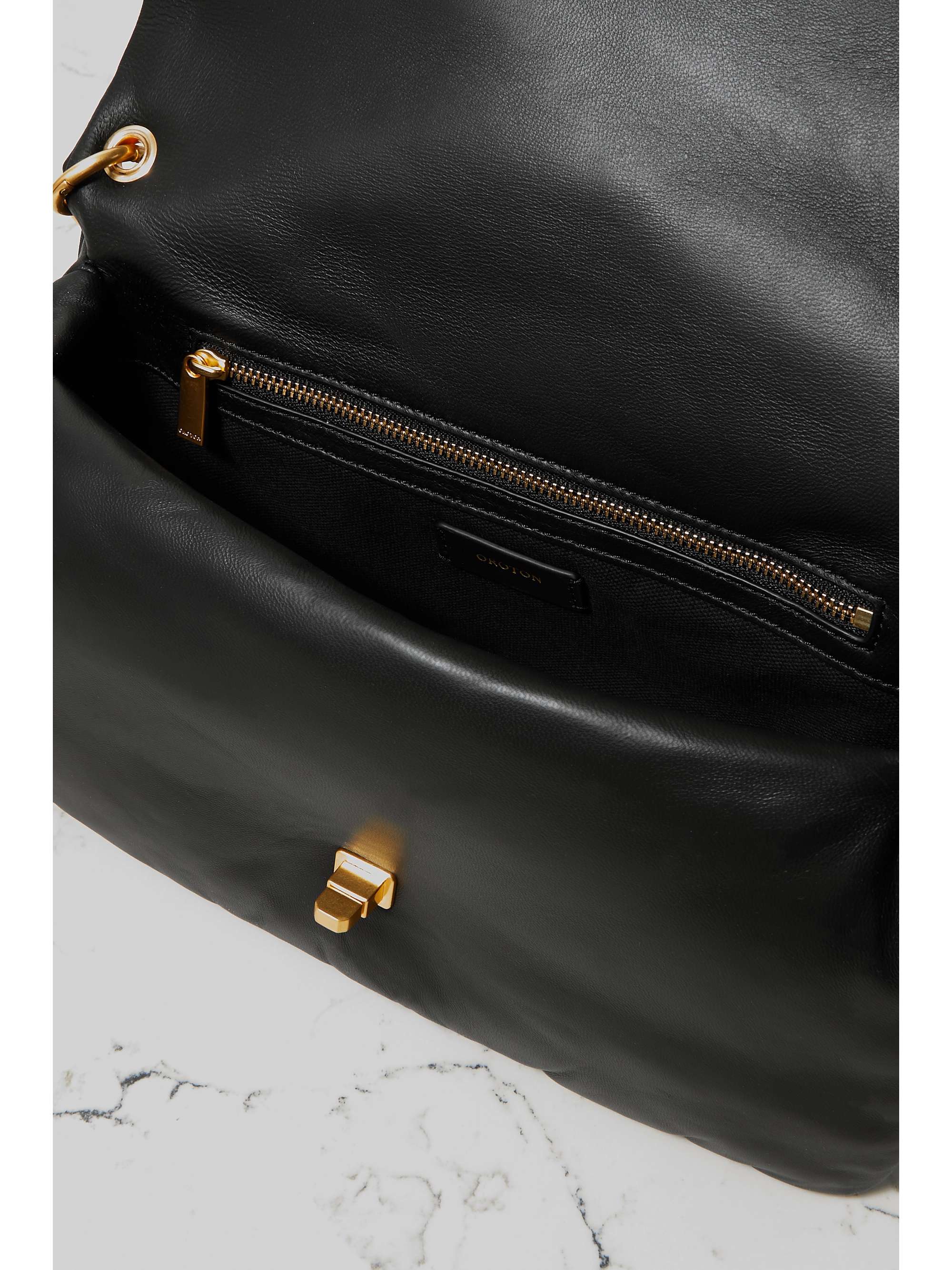 OROTON Heath padded leather shoulder bag