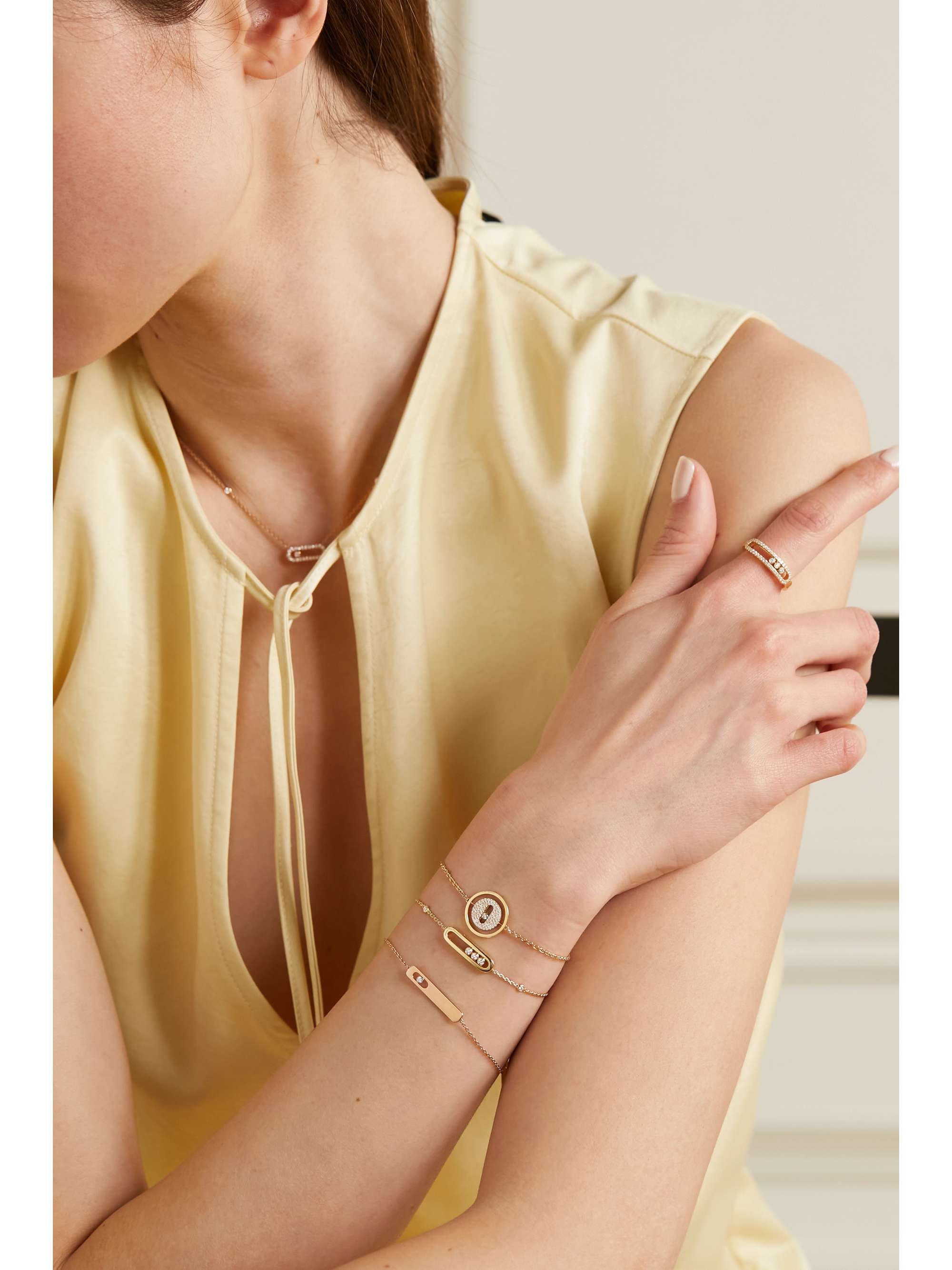 MESSIKA My First Diamond Armband aus 18 Karat Roségold mit Diamant