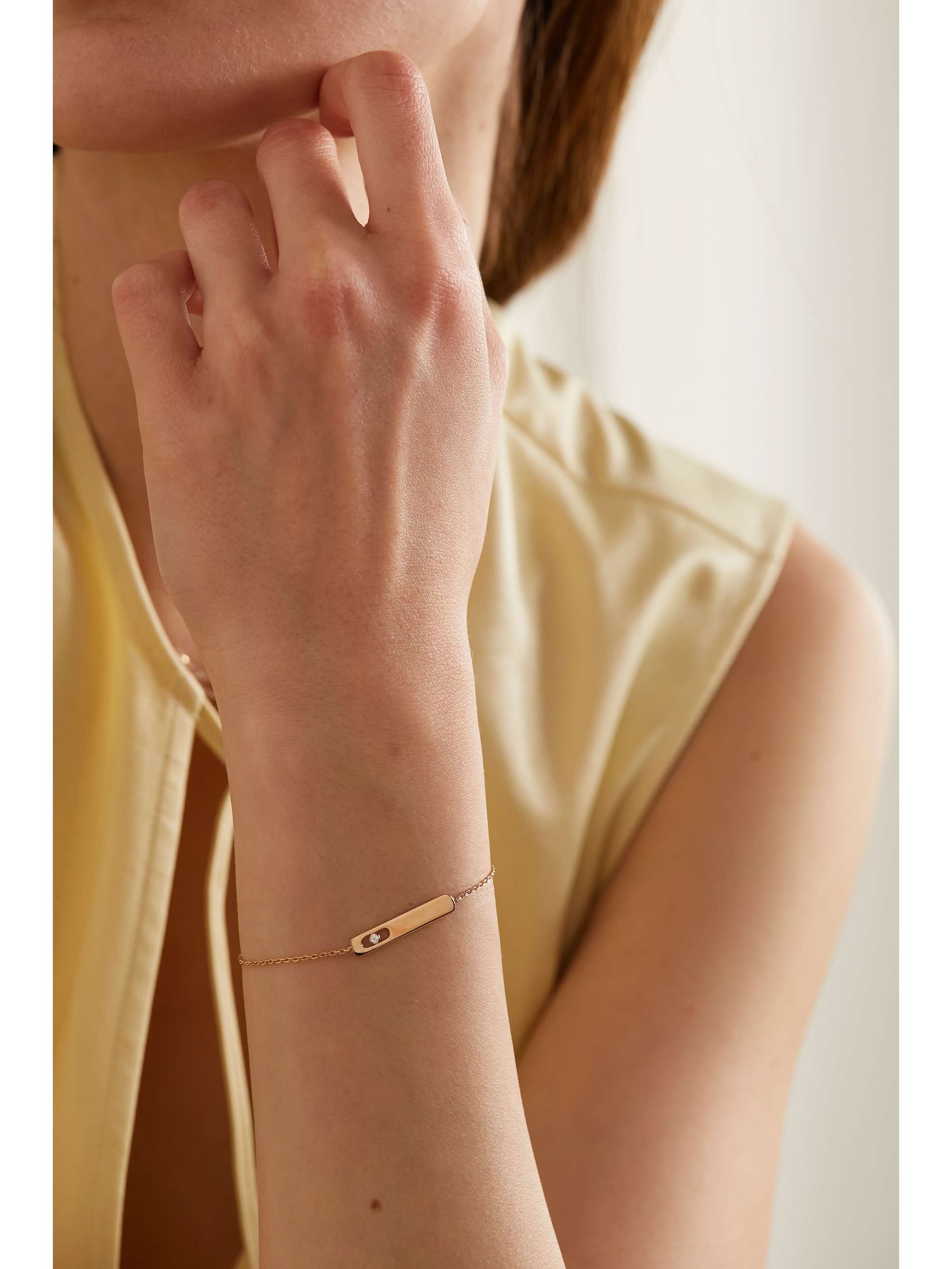 MESSIKA My First Diamond Armband aus 18 Karat Roségold mit Diamant