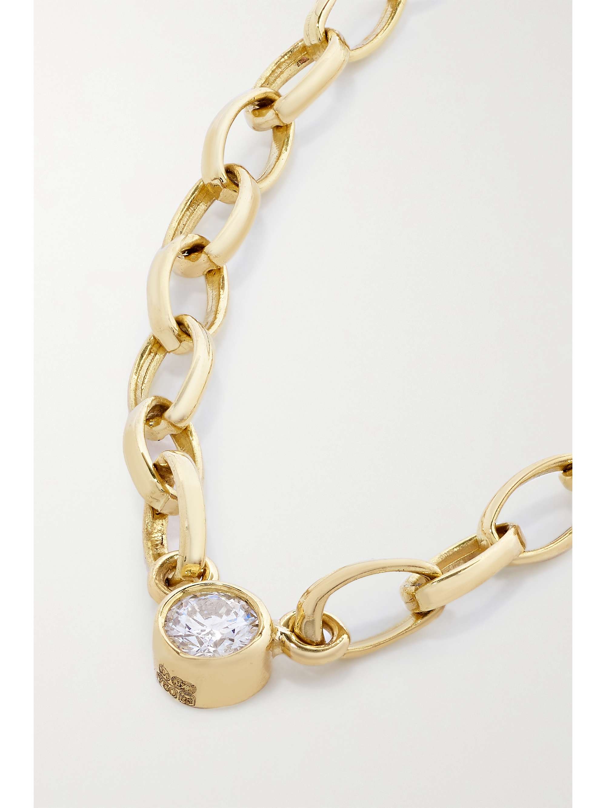 JENNIFER MEYER Small Edith 18-karat gold diamond necklace