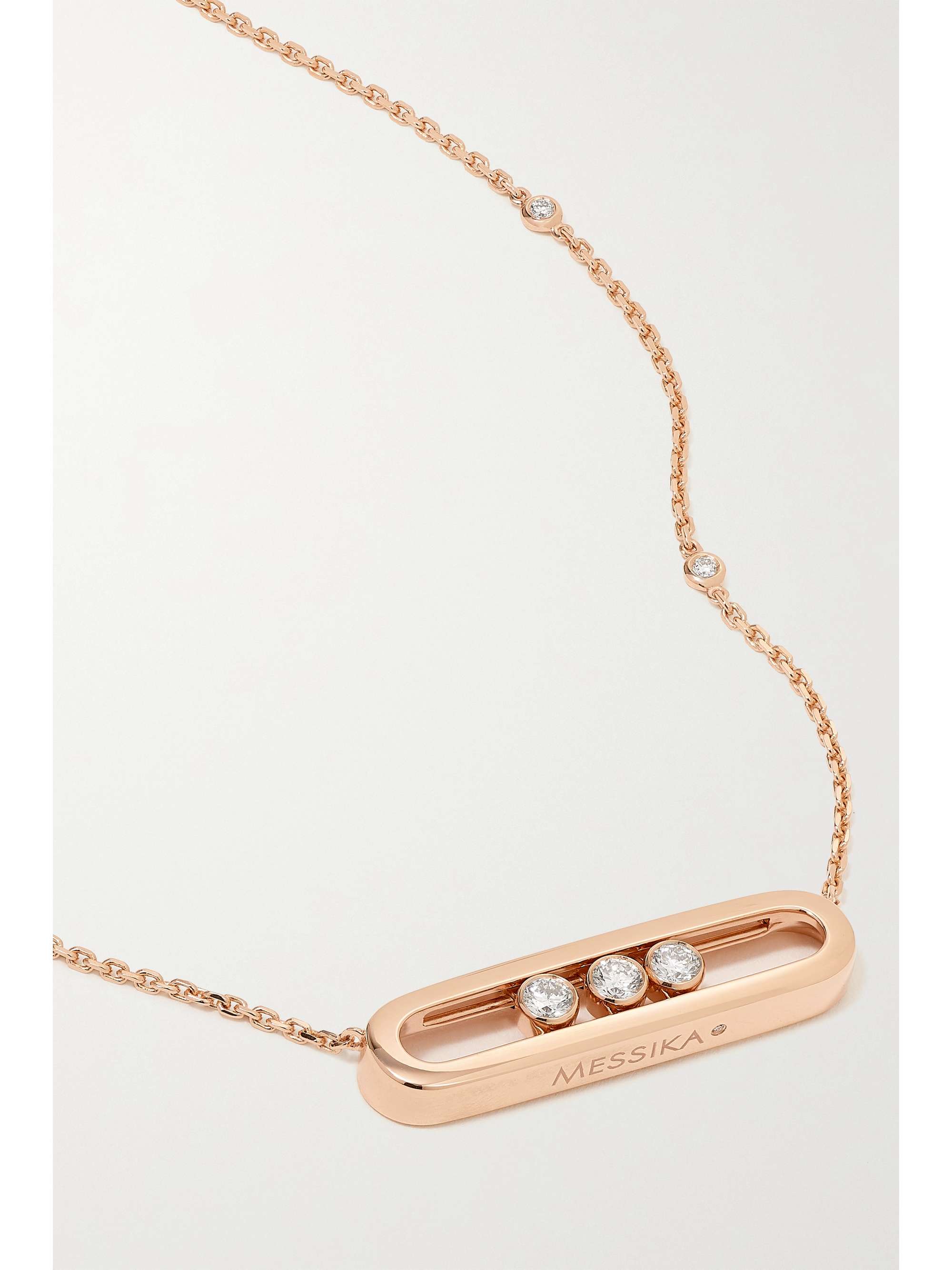 MESSIKA Move Kette aus 18 Karat Roségold mit Diamanten