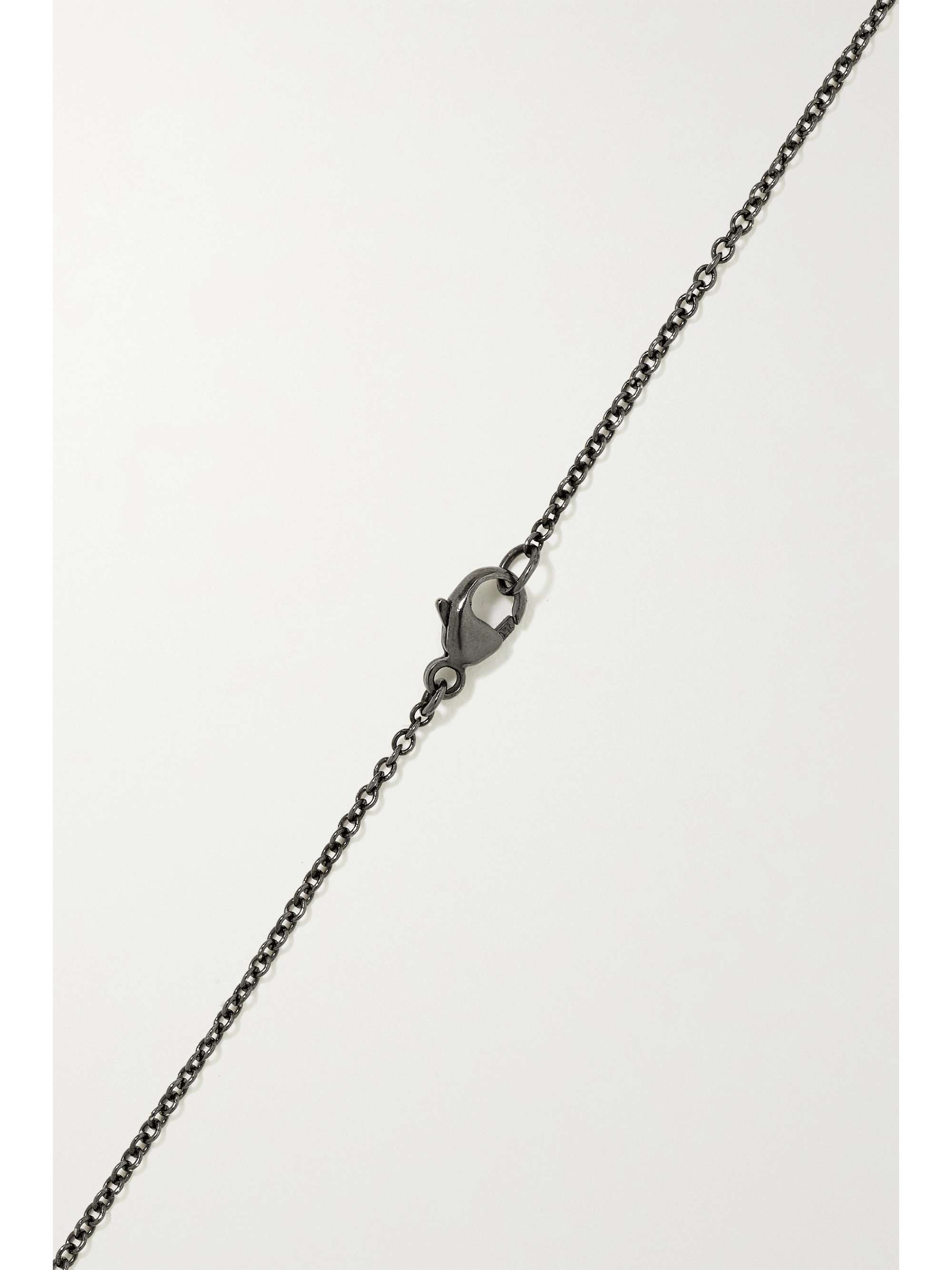 ALMASIKA Le Grand Cauri 18-karat blackened gold diamond necklace
