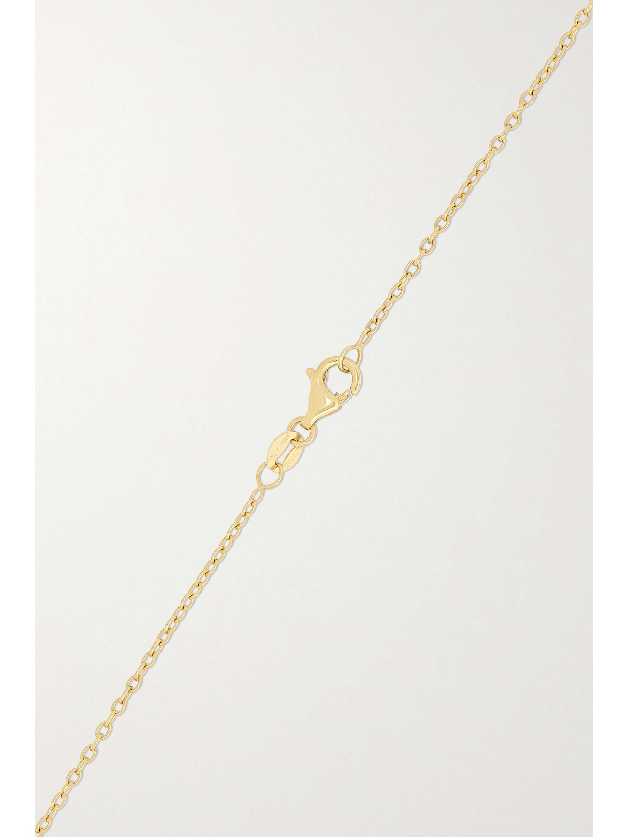 ALMASIKA Vidi Medallion 18-karat gold, tsavorite and diamond necklace