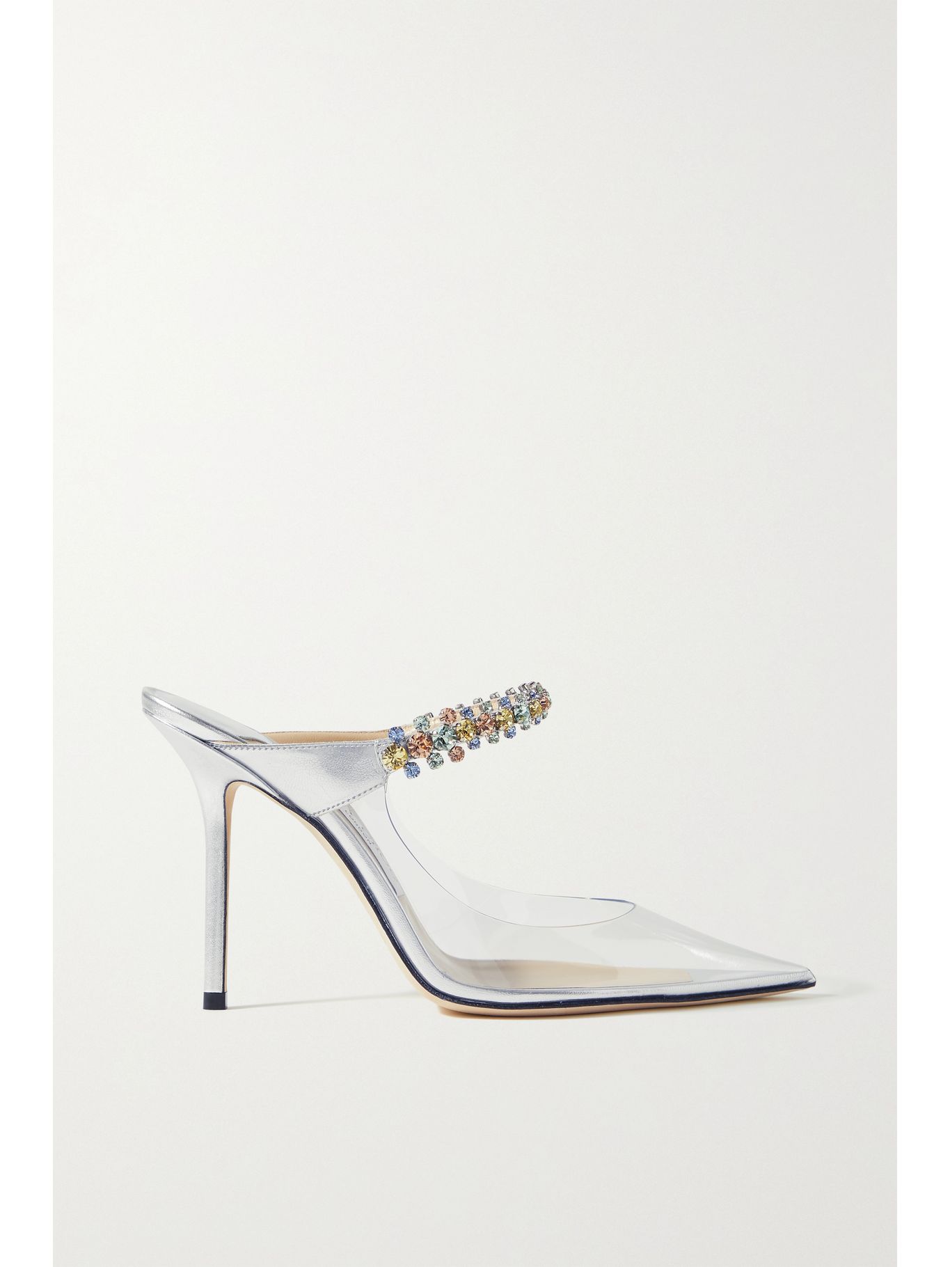bing crystal embellished mule