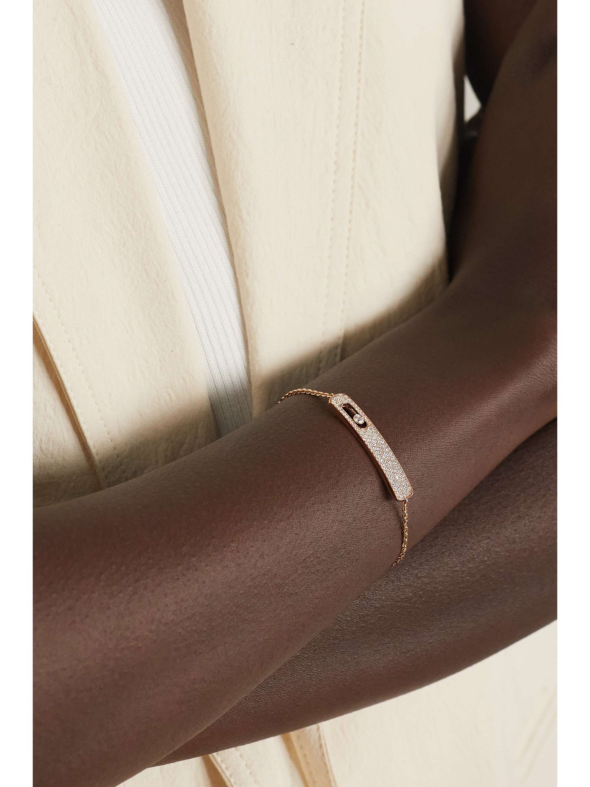 MESSIKA My First Diamond large 18-karat rose gold diamond bracelet