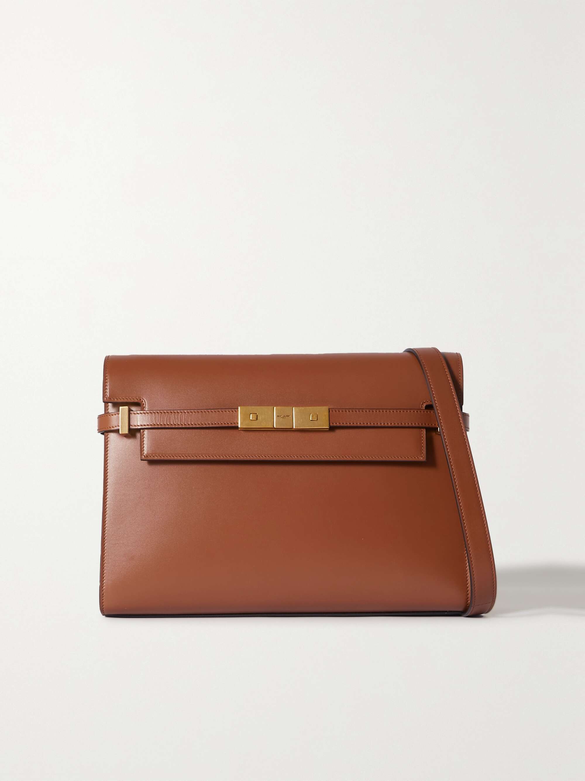 SAINT LAURENT Manhattan leather shoulder bag | NET-A-PORTER