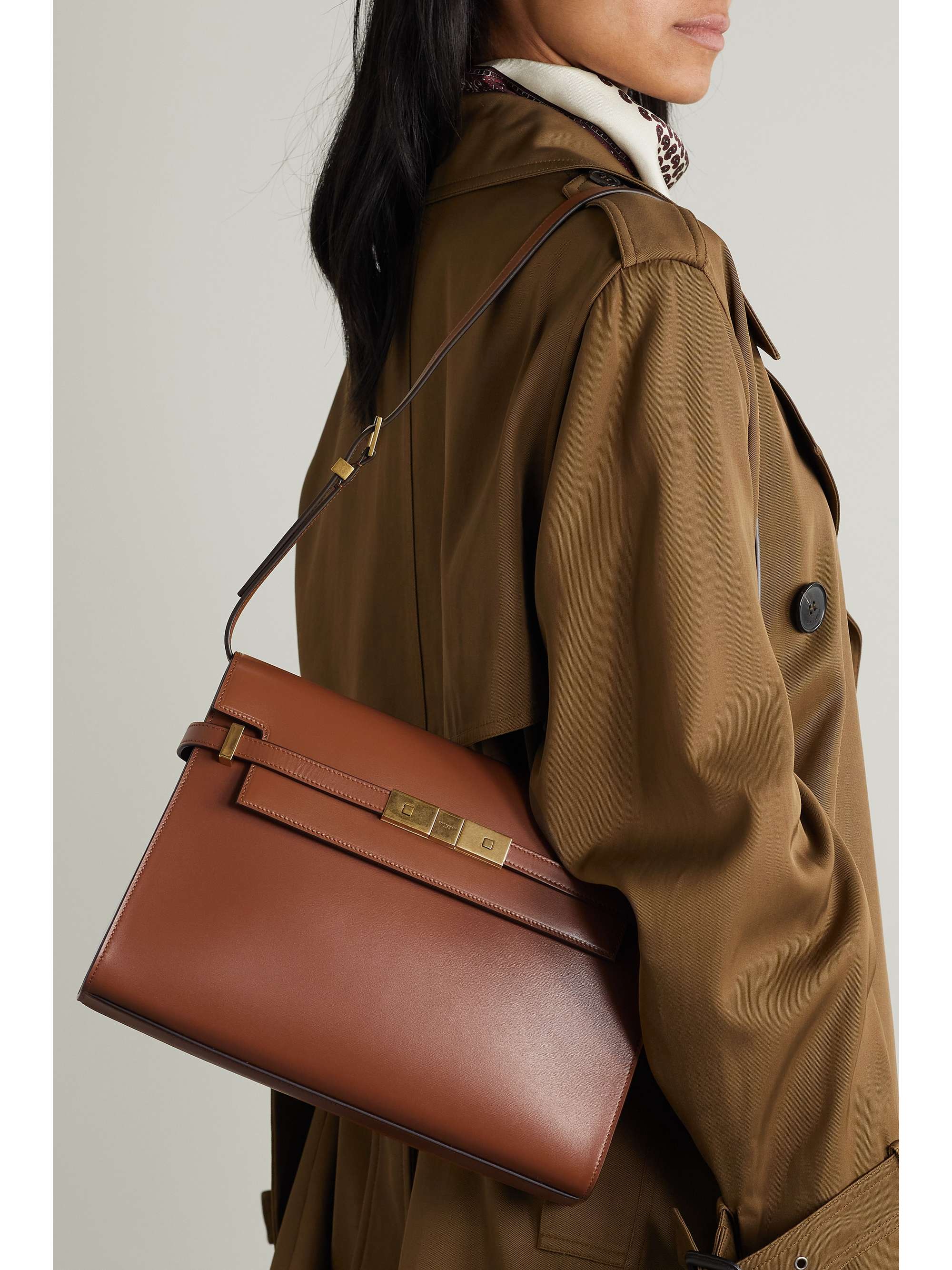 Manhattan leather shoulder bag