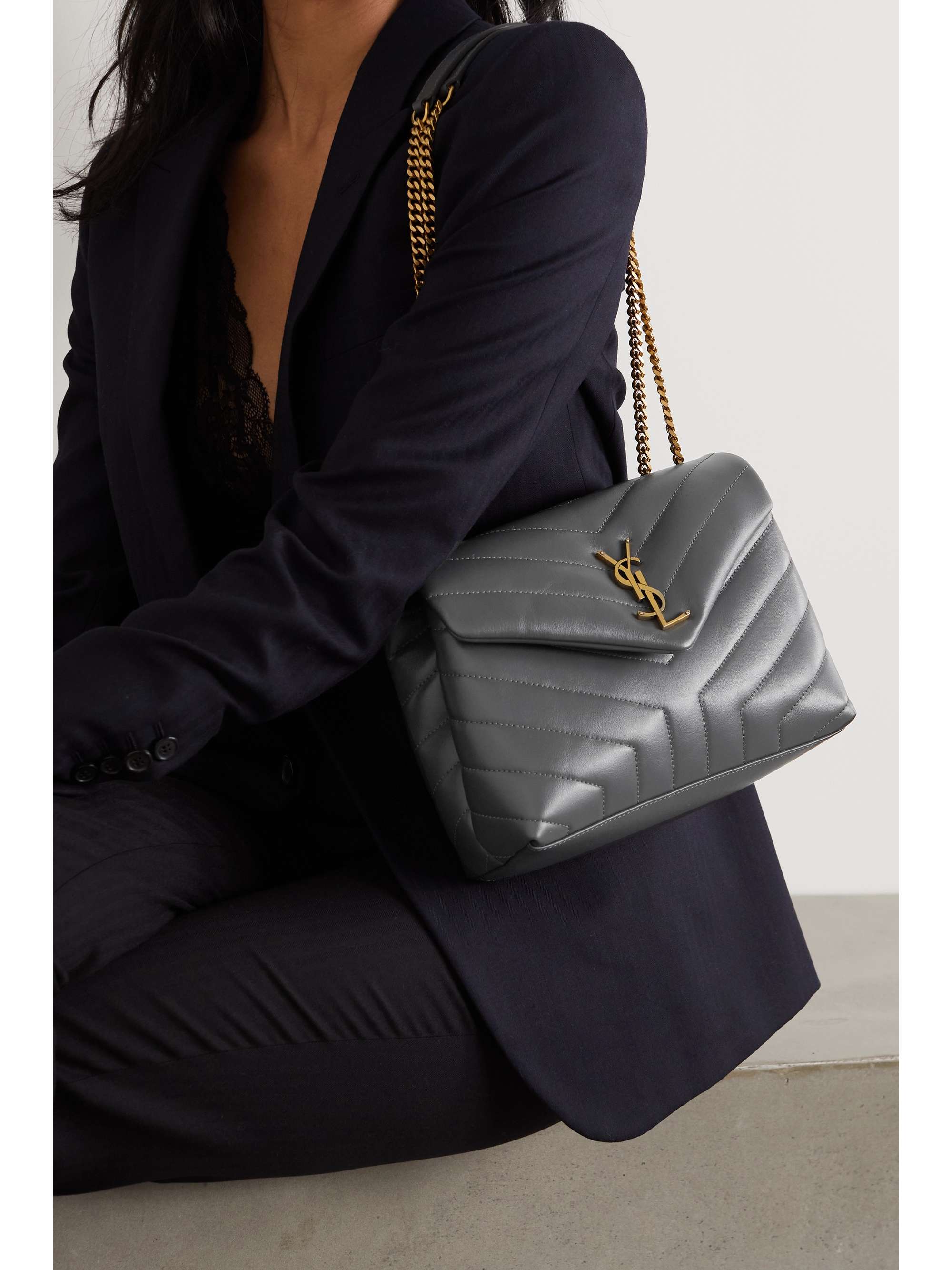 SAINT LAURENT Loulou small quilted leather shoulder bag | NET-A-PORTER