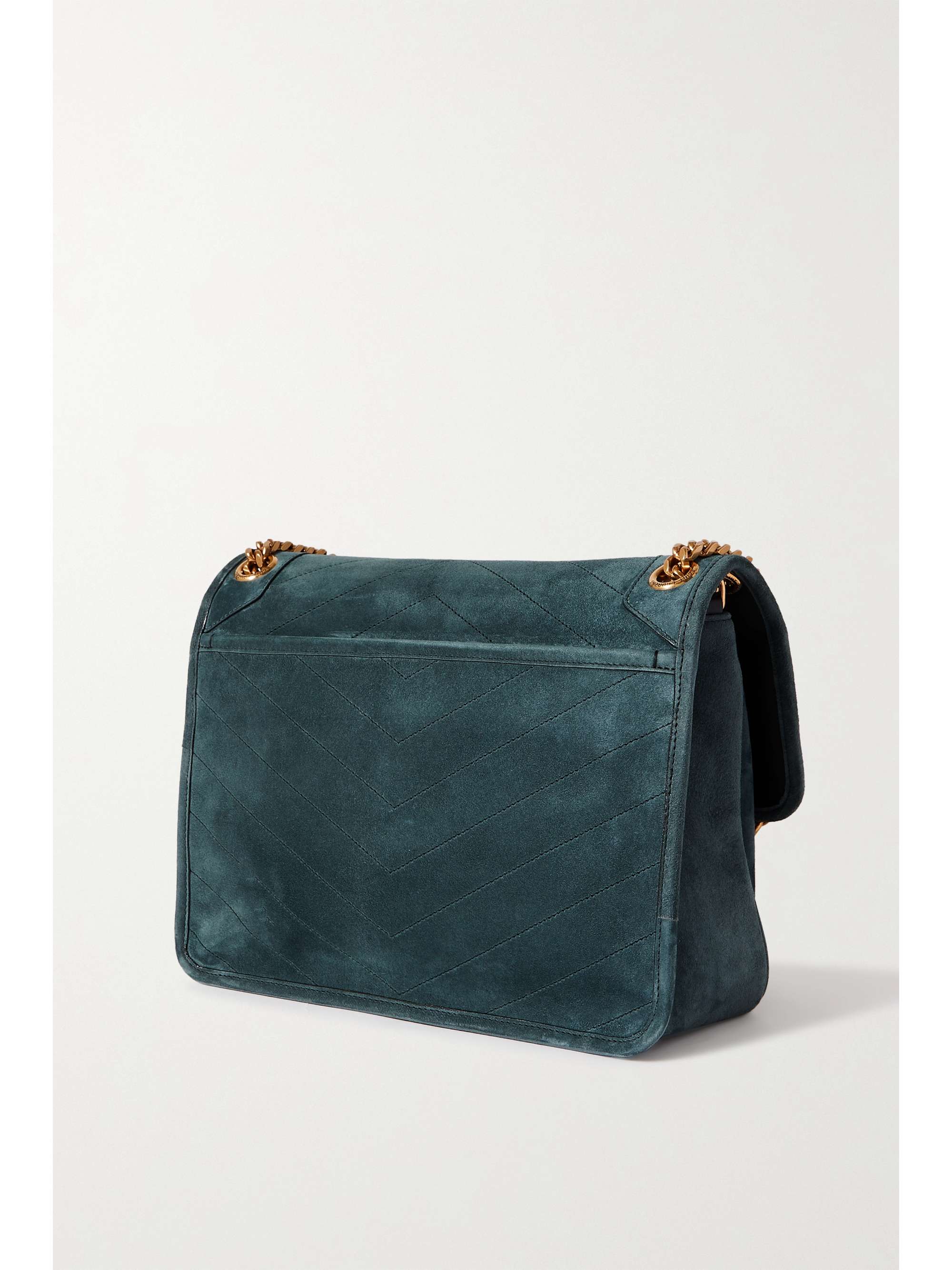 niki medium suede shoulder bolsa