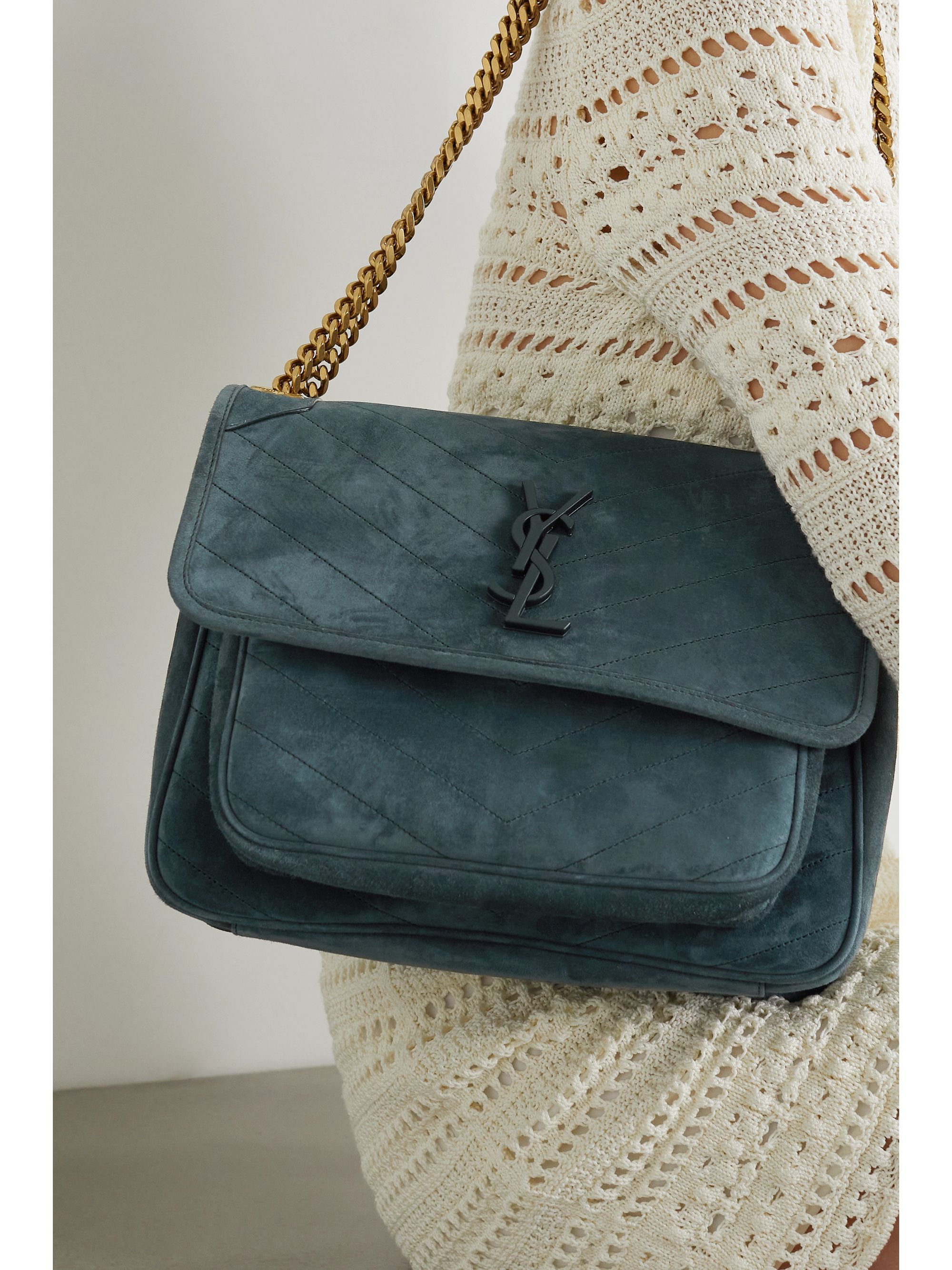 Ysl suede niki bag online