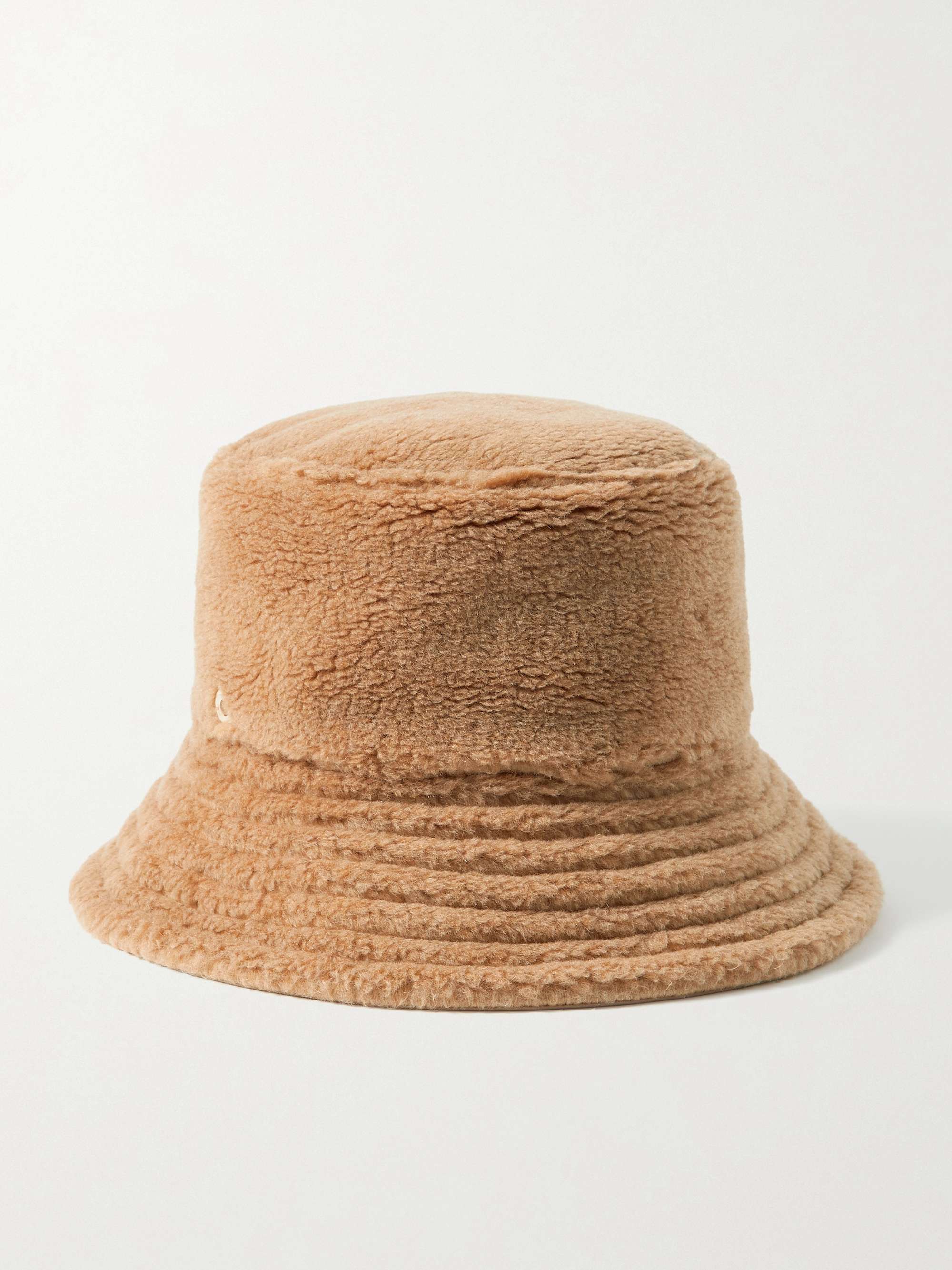 LORO PIANA Zita reversible twill and faux shearling bucket hat