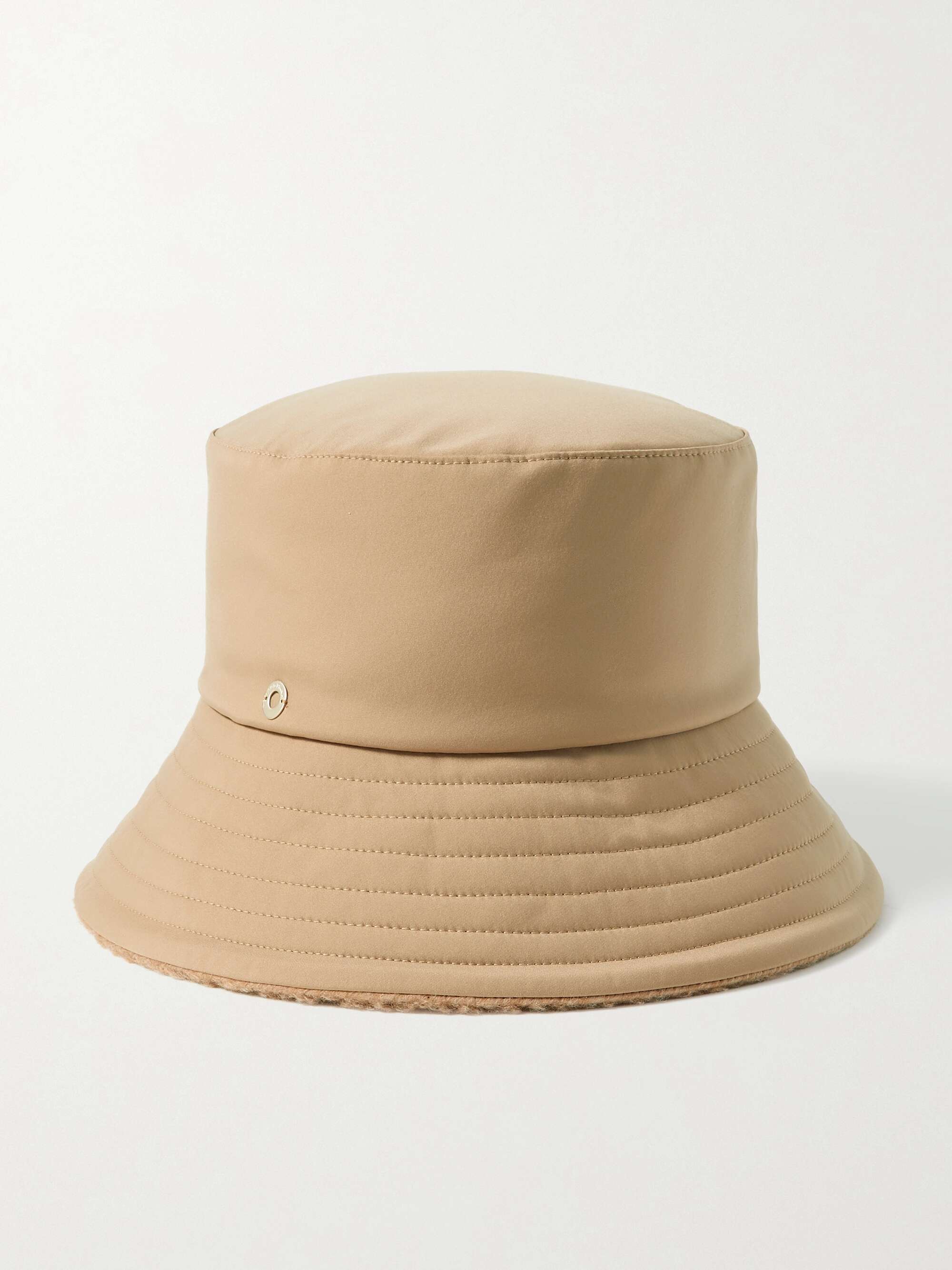 LORO PIANA Zita reversible twill and faux shearling bucket hat | NET-A ...