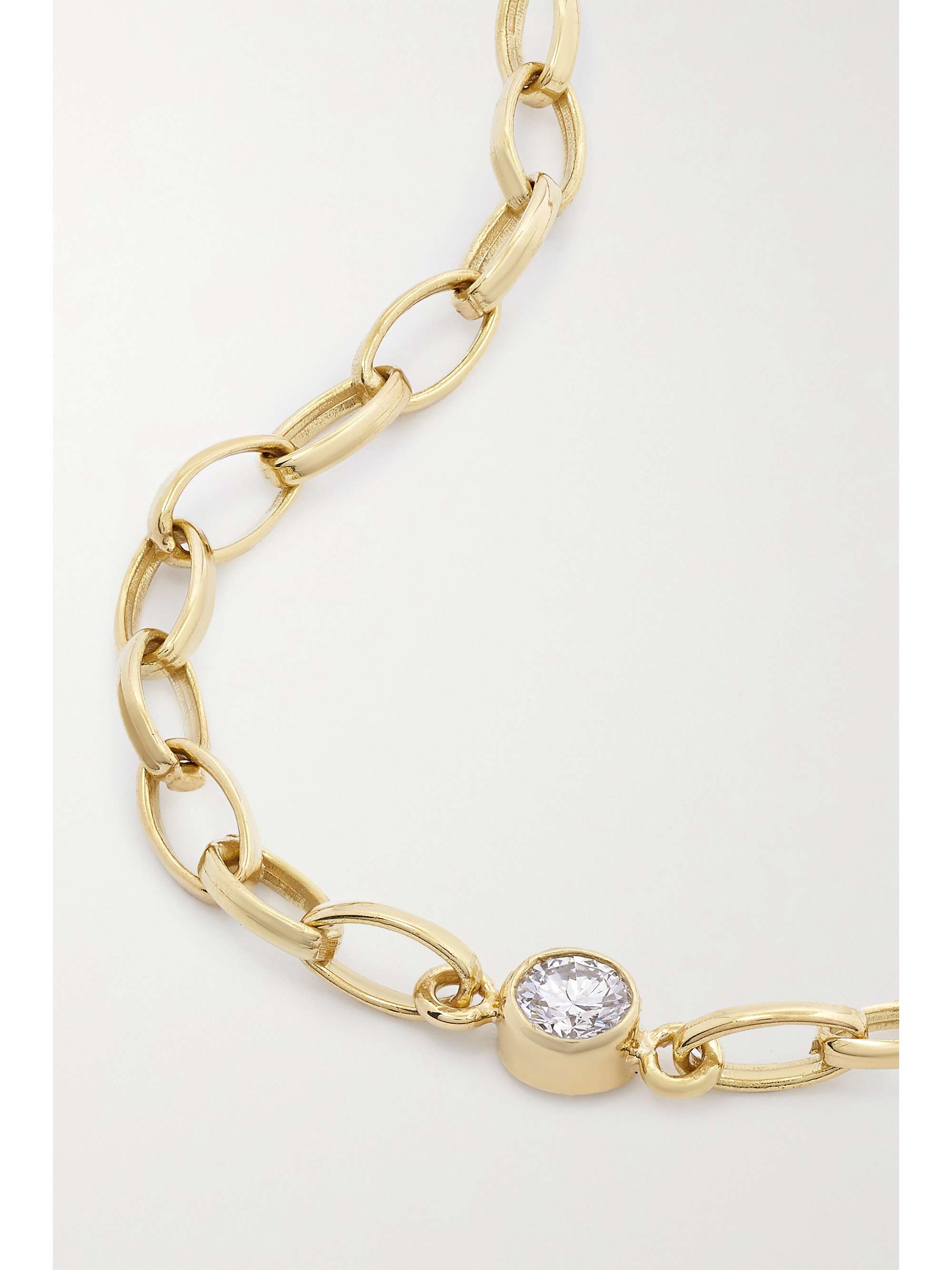 JENNIFER MEYER Small Edith 18-karat gold diamond bracelet