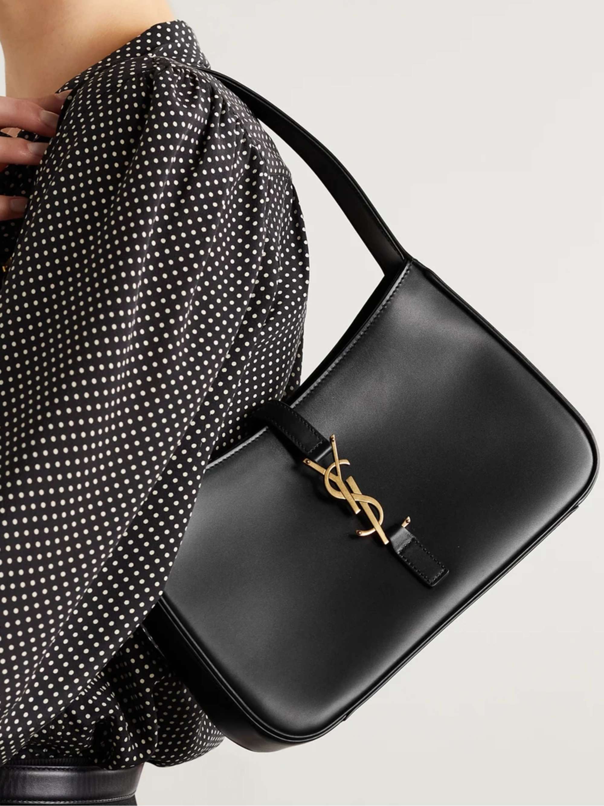 Saint Laurent Le 5 à 7 Leather Shoulder Bag