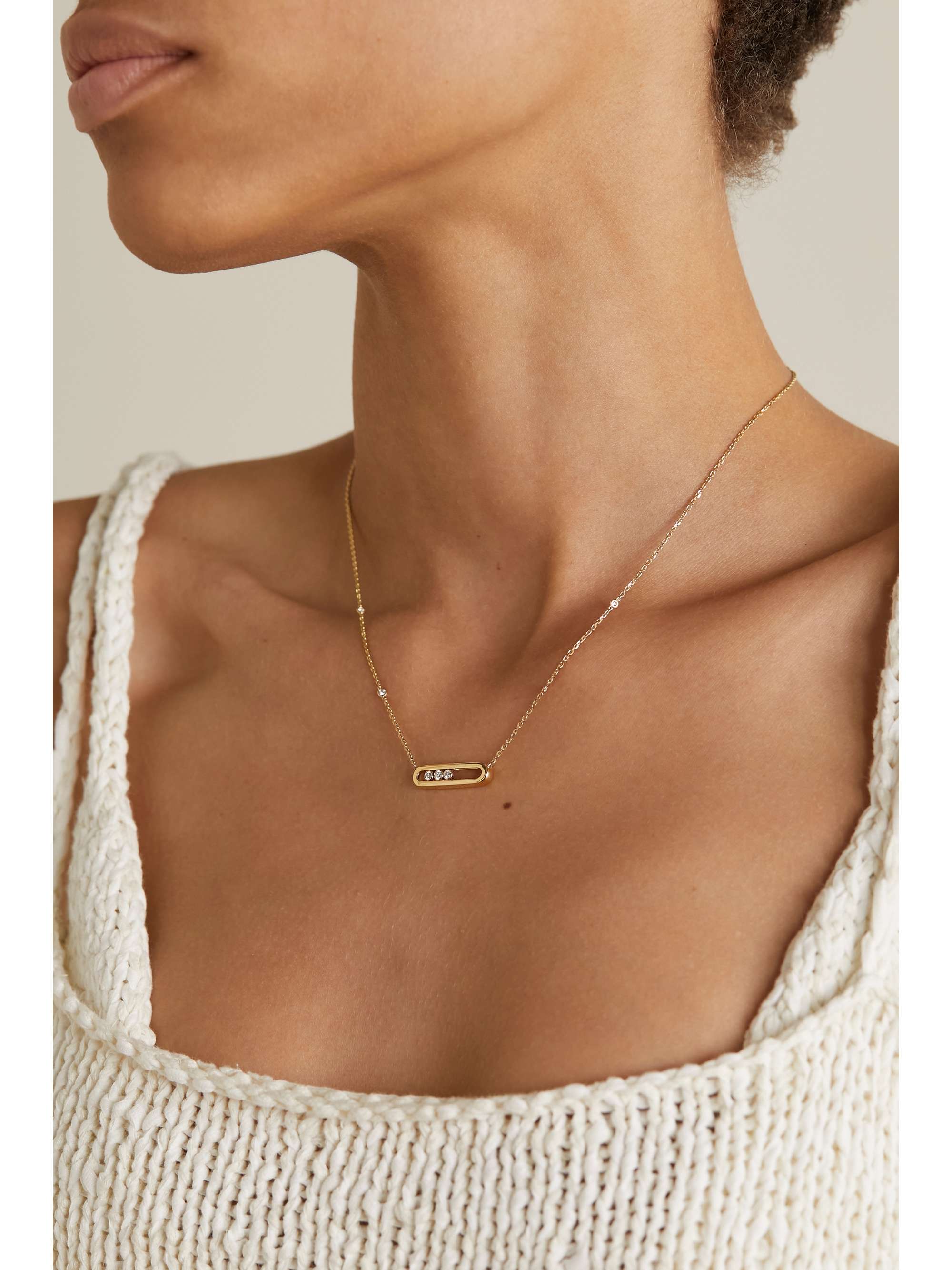 MESSIKA Baby Move Kette aus 18 Karat Gold mit Diamanten