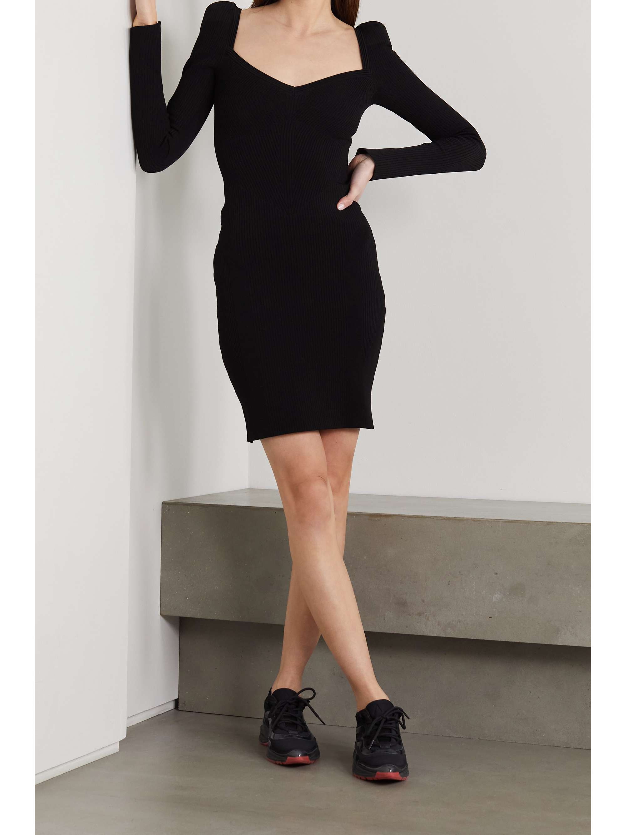 AZ FACTORY MyBody ribbed stretch-knit mini dress