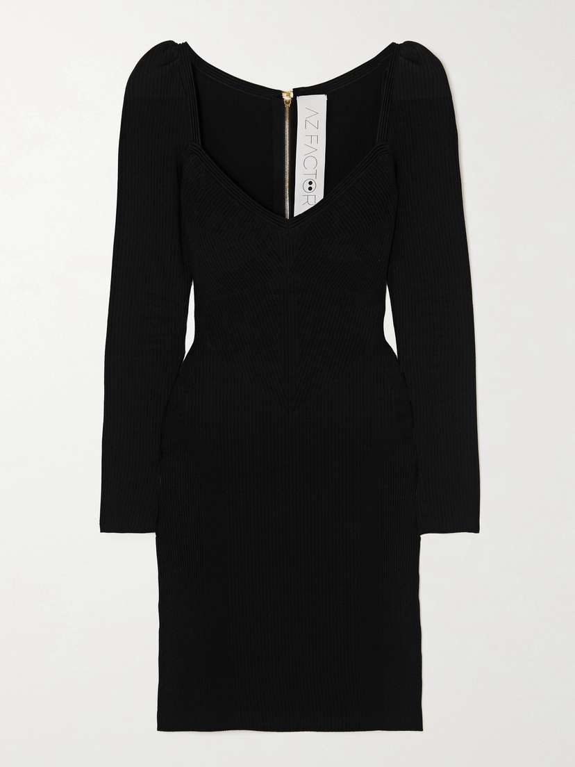 AZ Factory ybody Ribbed Stretch-knit ini Dress