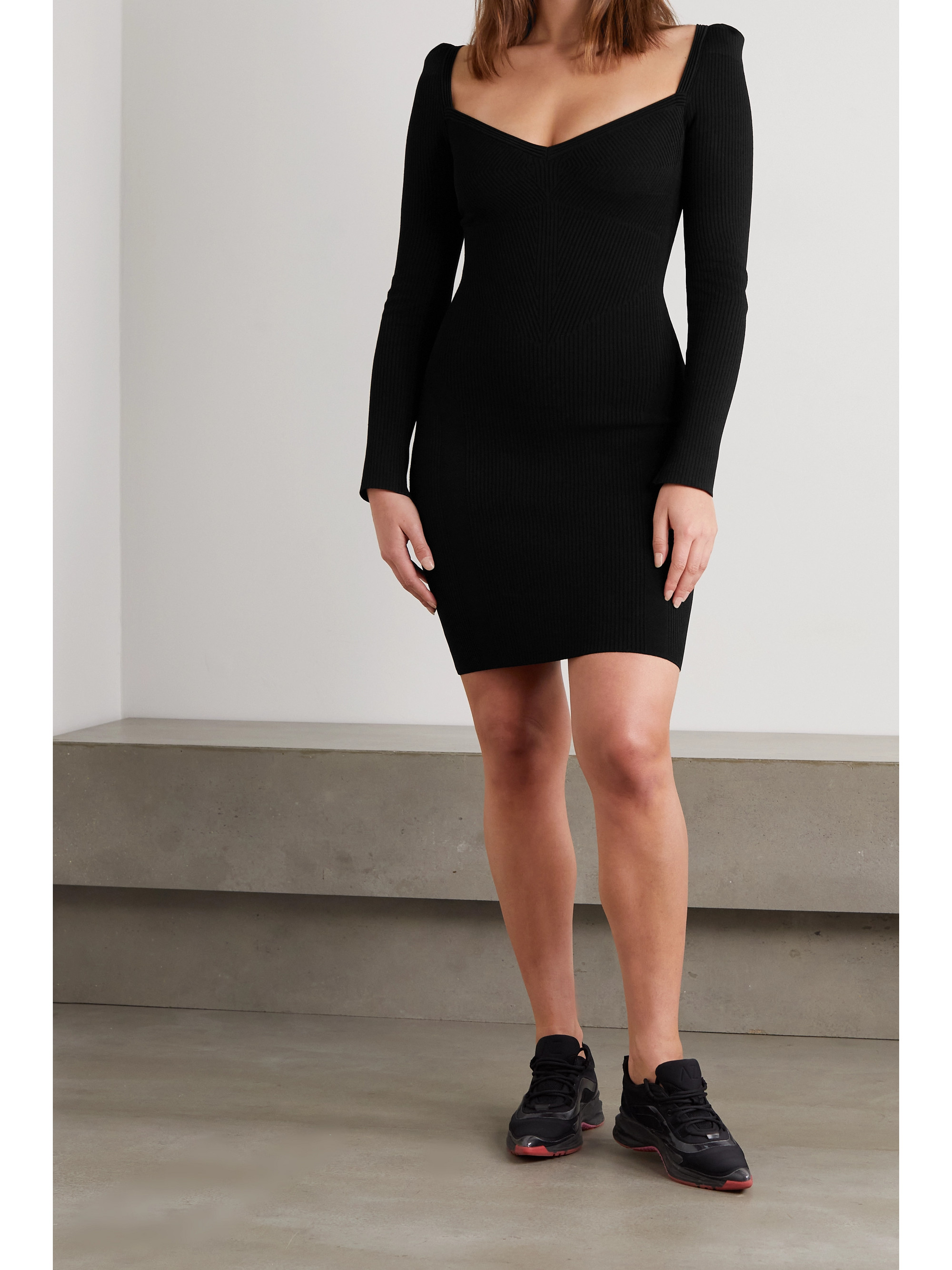 AZ Factory MyBody ribbed stretch-knit mini dress