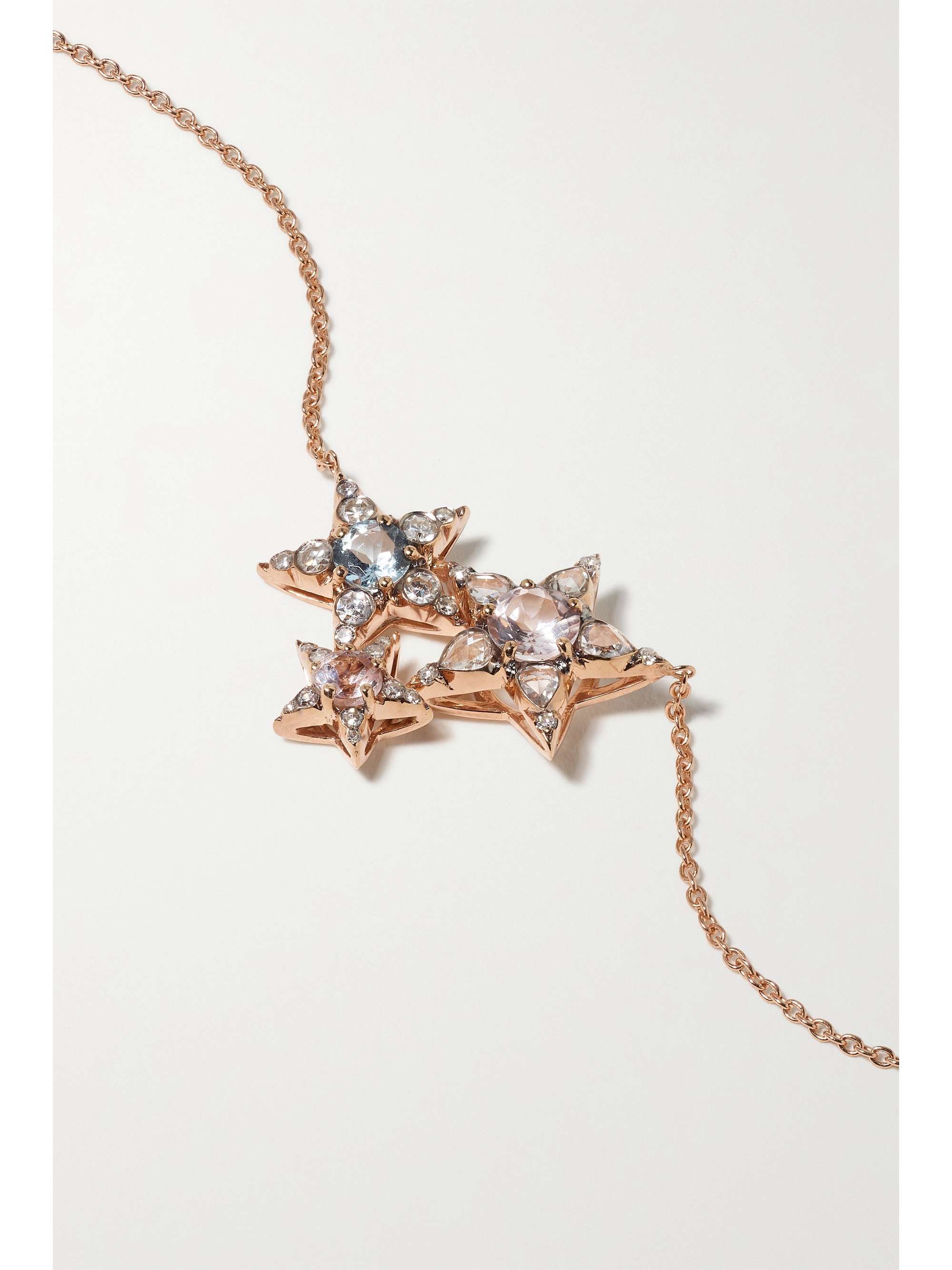 SELIM MOUZANNAR Istanbul 18-karat rose gold multi-stone necklace