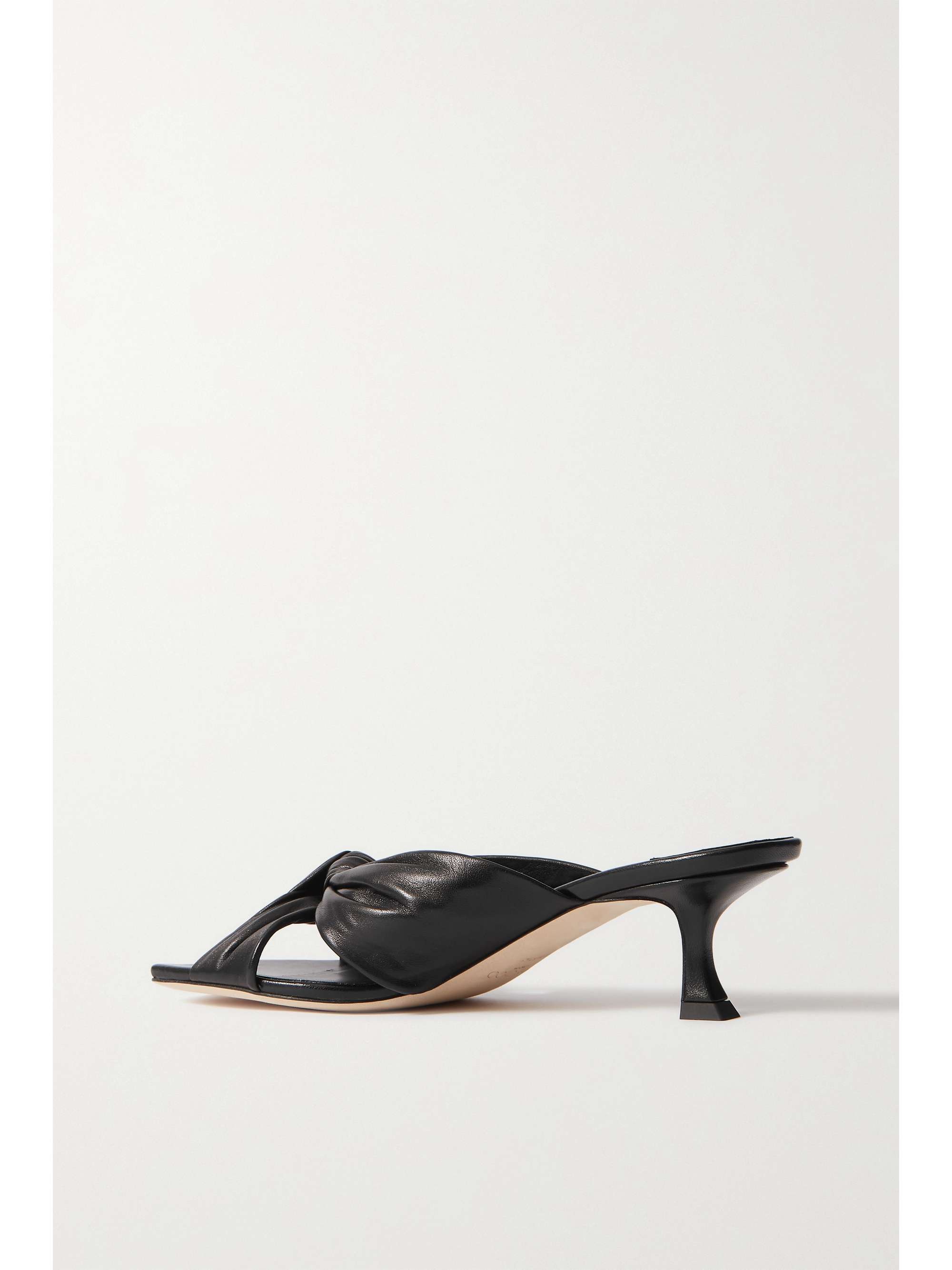 JIMMY CHOO Avenue 50 knotted leather mules