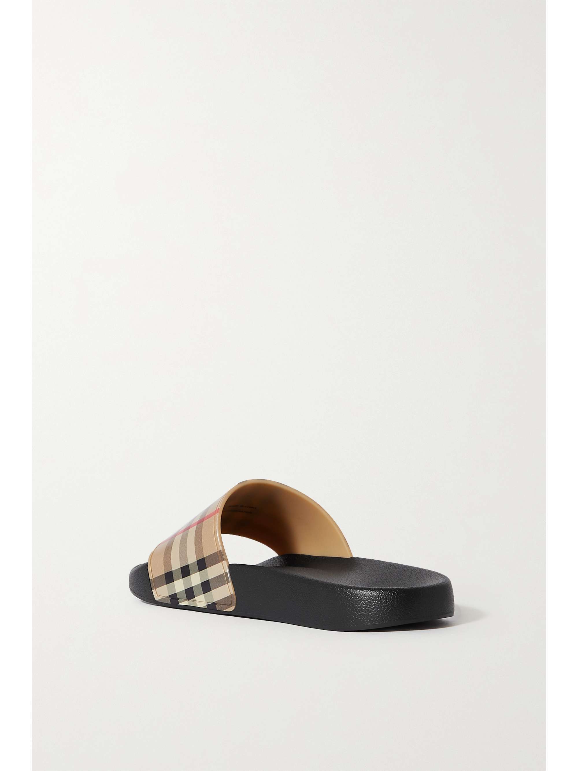 BURBERRY Checked TPU slides