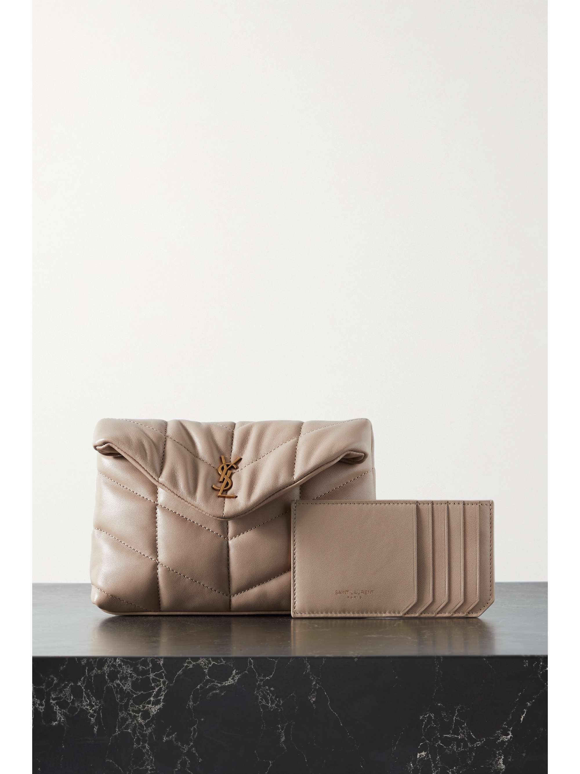 small quilted leather clutch 