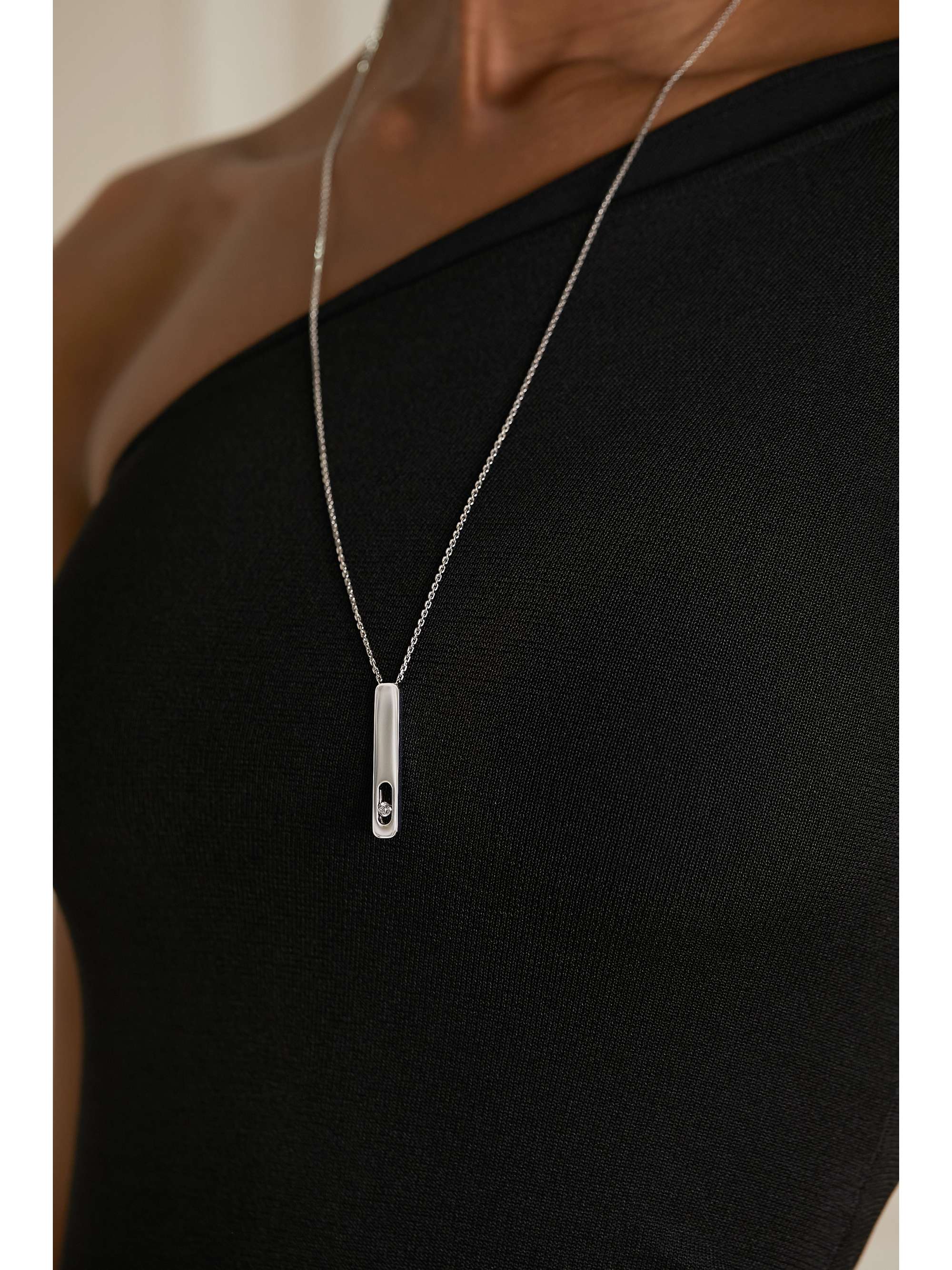 MESSIKA Collier en or blanc 18 carats (750/1000) et diamants My First Diamond