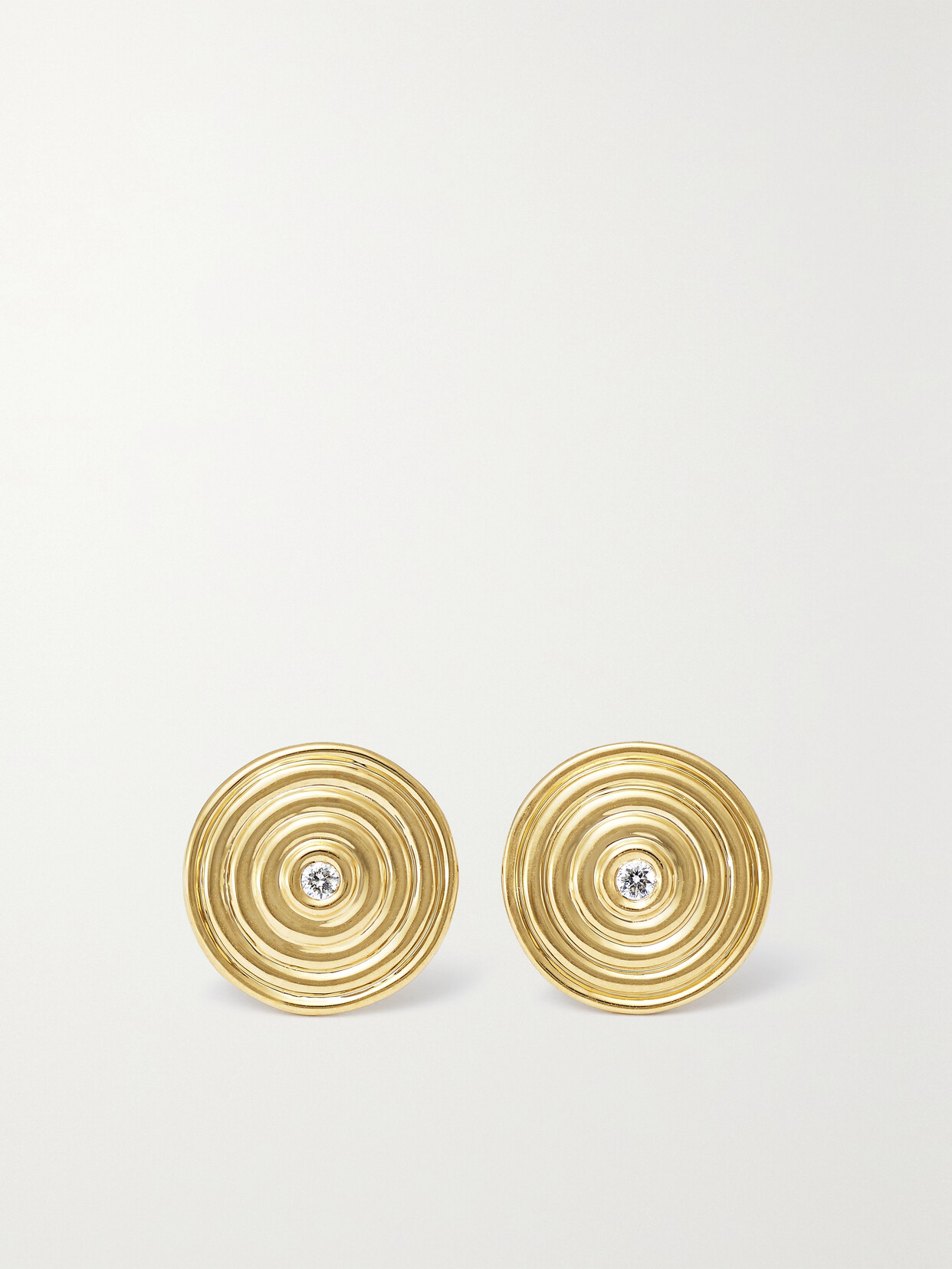 Almasika Universum 18-karat Gold Diamond Earrings