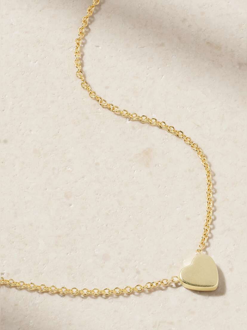 Jennifer Meyer Mini Heart 18-karat Gold Necklace